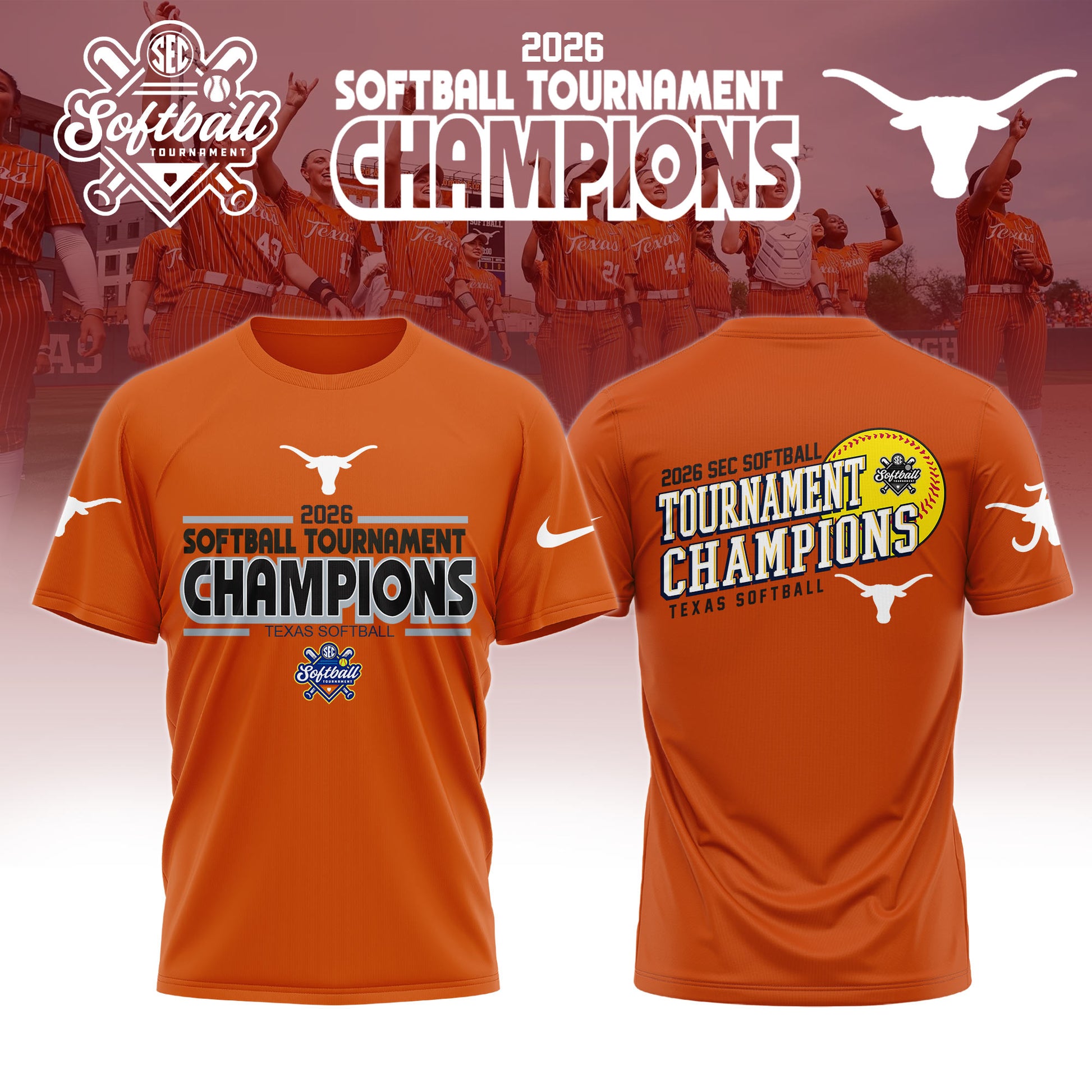 Texas Sec Softball 2026 Tournament Champions Tshirt Limited Edition