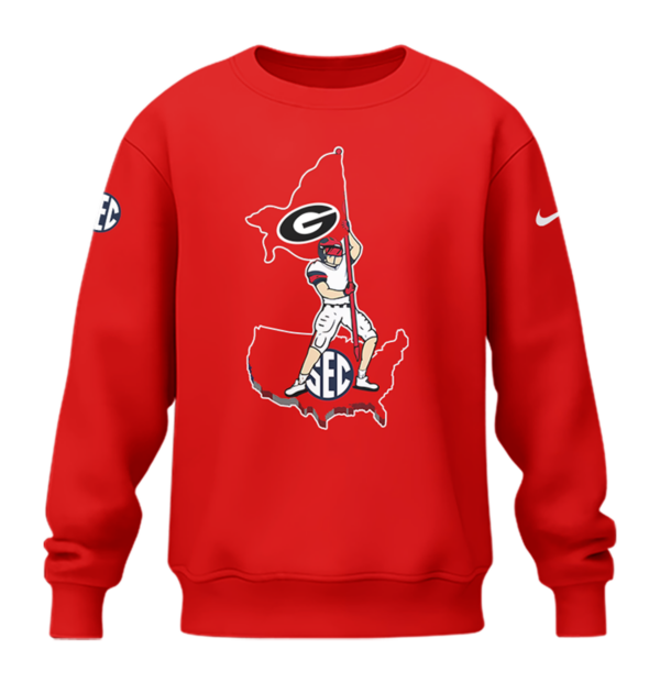 Premium Georgia Bulldogs Gear - Special New Georgia Bulldogs Champions Sweatshirt - Dawg Nation Red Shirt