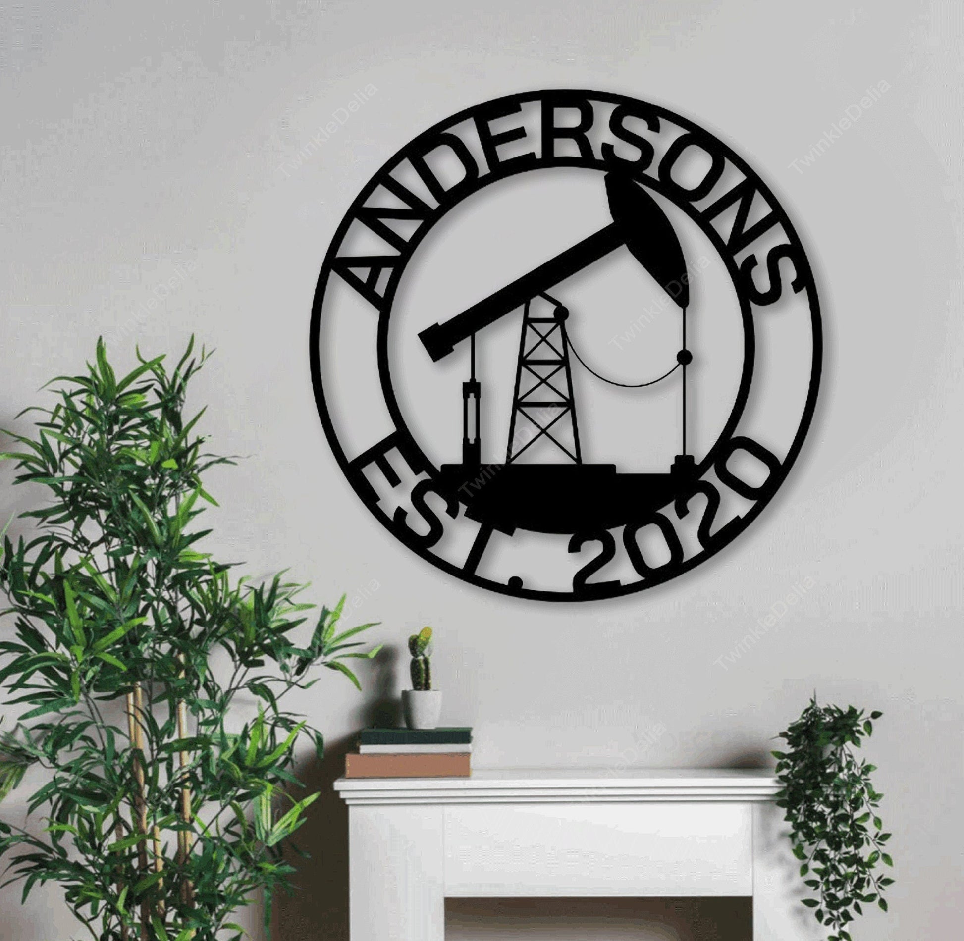 Oil Pump Sign, Metal Wall Art LED Light, Pump Jack, Oil Field Sign, Oil Drilling Rig, Midwest Art, Man Cave Decor, Oil Pump Jack.1