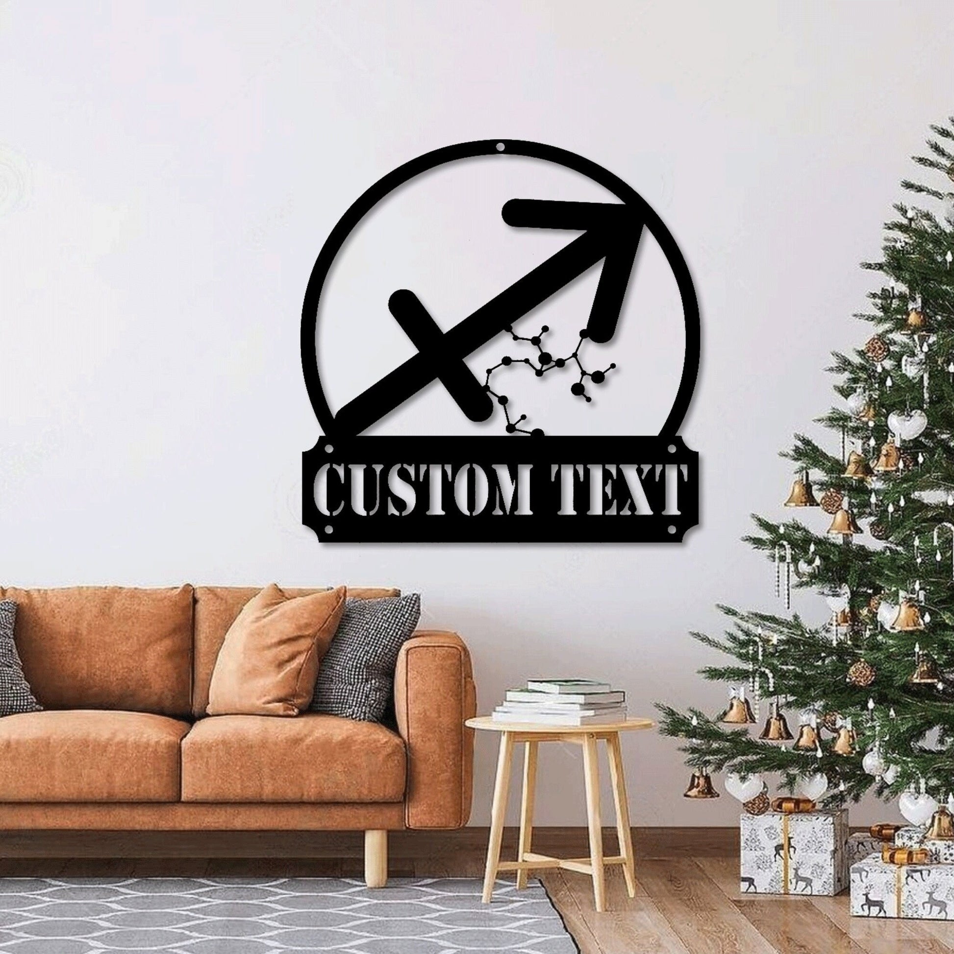 Custom Metal Saggitarious Zodiac Sign LED, Personalized Horoscope Wall Art Decor, Gift For Birthday , Family Gift, Home Decor & Gift.1