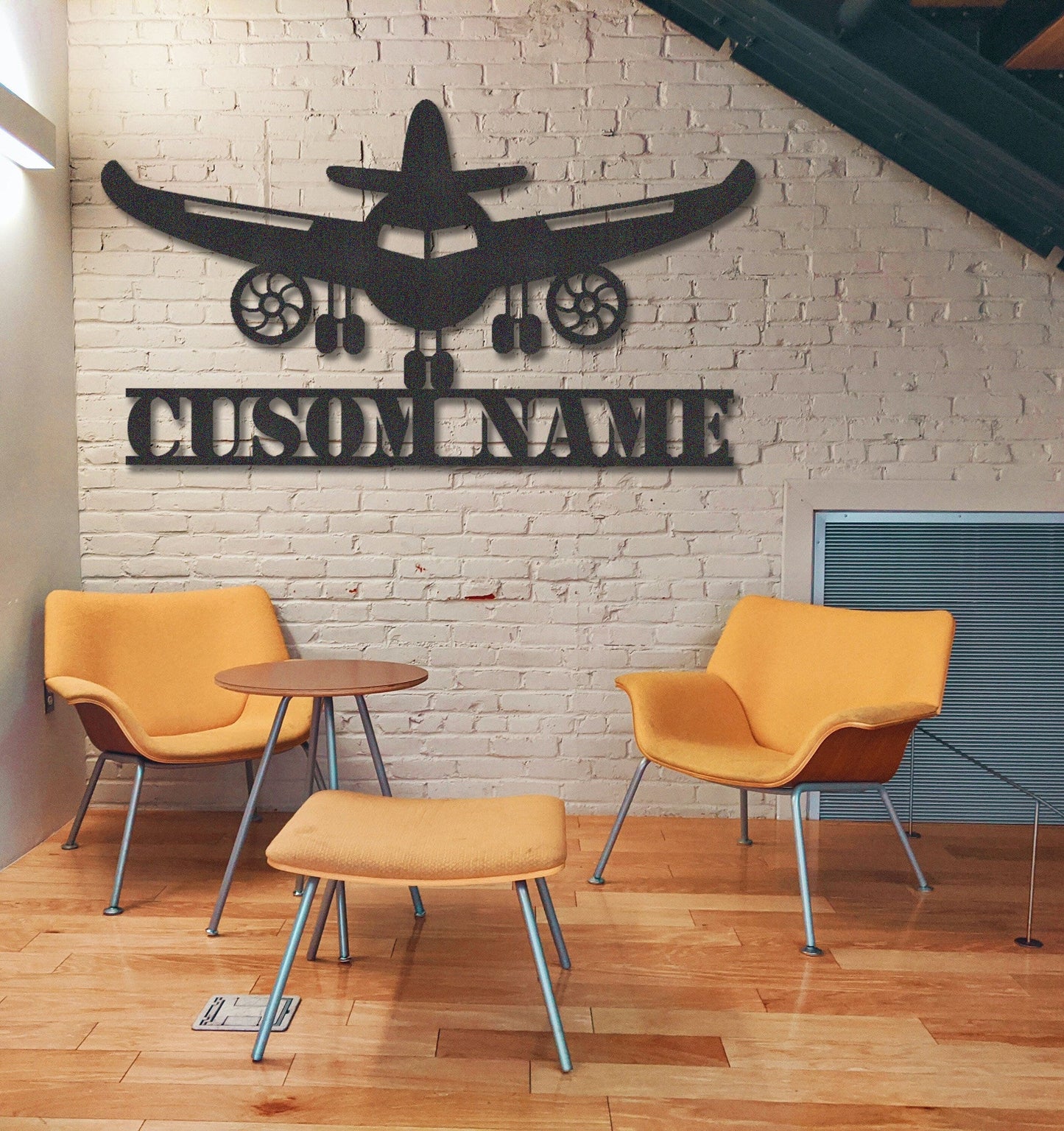 Custom Airplane Metal Sign,Personalized Pilot Wall Art for Room Decor,Aircraft Metal Sign,Pilot Name Sign,Air plane Metal Decor