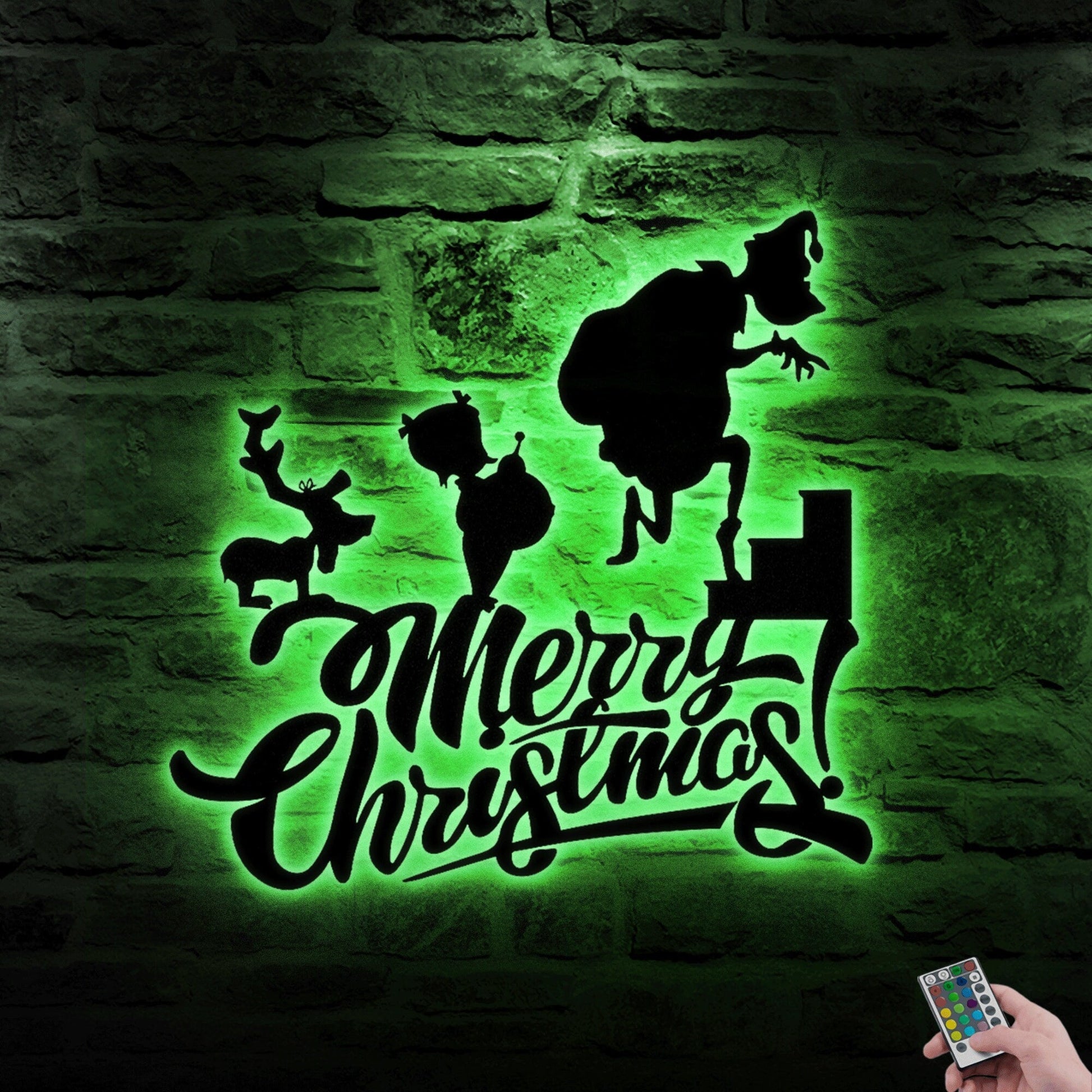 Custom Merry Christmas Neon Metal Sign, Neon Lights Metal Wall Art, Christmas Gift, Metal Christmas Wall Decor, Xmas Gift.1