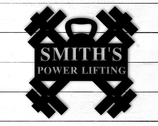 Personalized Home Gym Signs for Workout Room, Personalized Metal Sign, Home Gym Wall Art,Home Gym Decor Personalized Gym Sign Weight Lifting