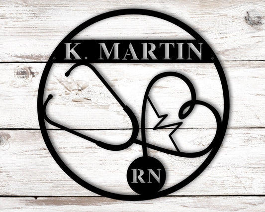 Personalized Nurse Gift, RN Gifts, Personalized Metal Signs, LPN Gifts, CNA Gifts, Doctor Gift, Personalized Nurse Sign