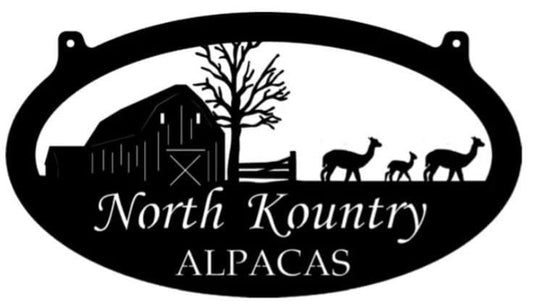 Metal ALPACA Farm Sign, ALPACA farm sign, metal alpaca barn sign