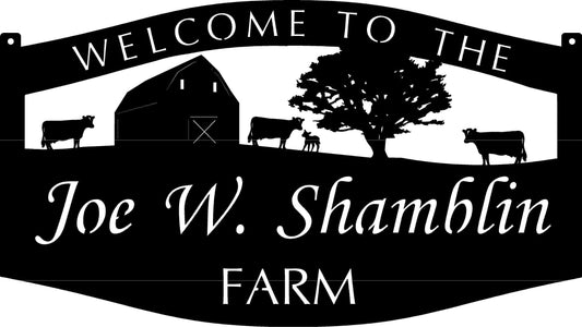 Metal FARM Sign, LARGE Barn Cow calf sign ,CUSTOMIZED farm sign, laser cut farm sign, cow calf farm sign