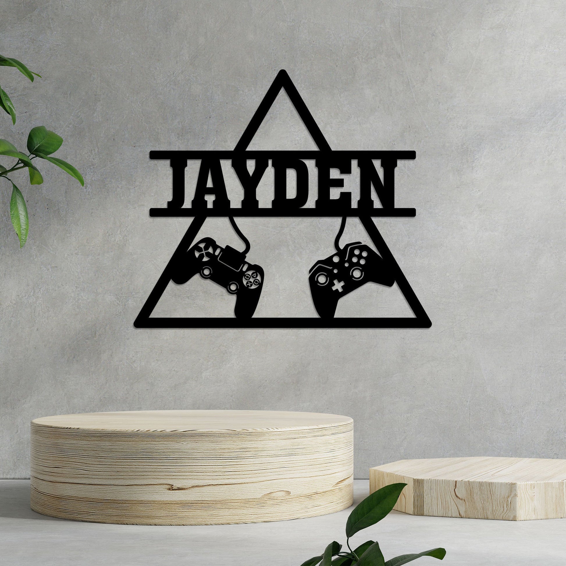 Personalized Game Controllers Metal Wall Art With Led Lights, Christmas Gift, Custom Gamer Room Sign, Gift For Gamer Boyfriend Husband Gifts