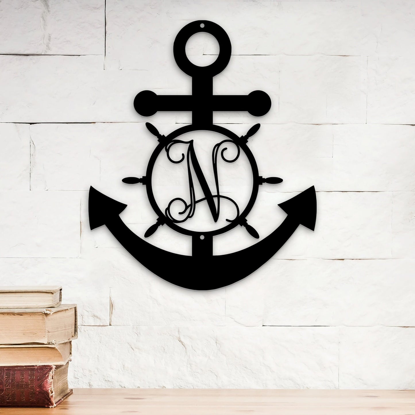 Anchor Metal Sign, Outdoor Metal Art, Housewarming Gift, Best Gift Ever, House Decor, Anchor Sign, Personalized Family Name