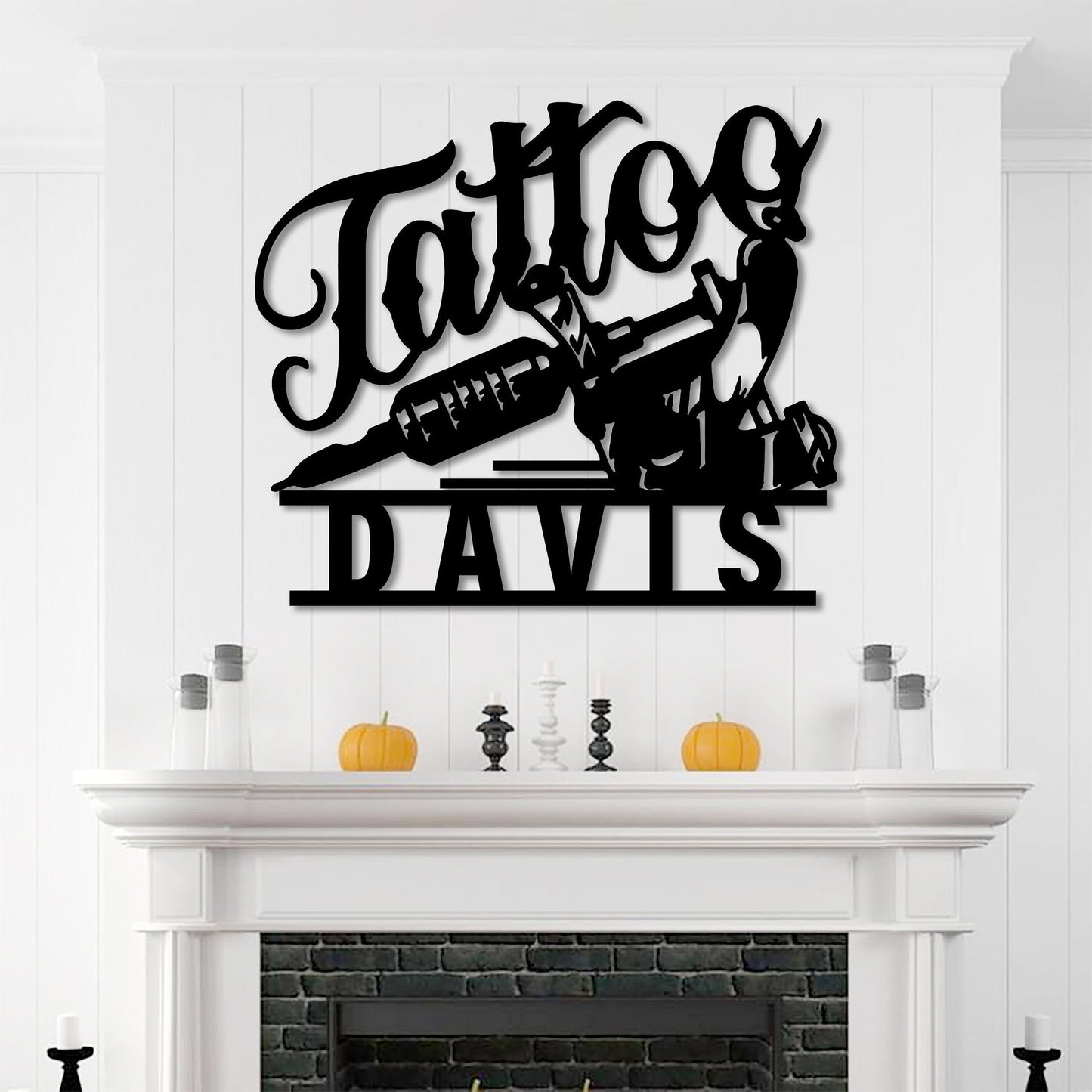 Personalized Tattoo Studio Metal Sign, Tattoo Studio Wall Art, Gift For Tattooist, Housewarming Gift, Studio Decor