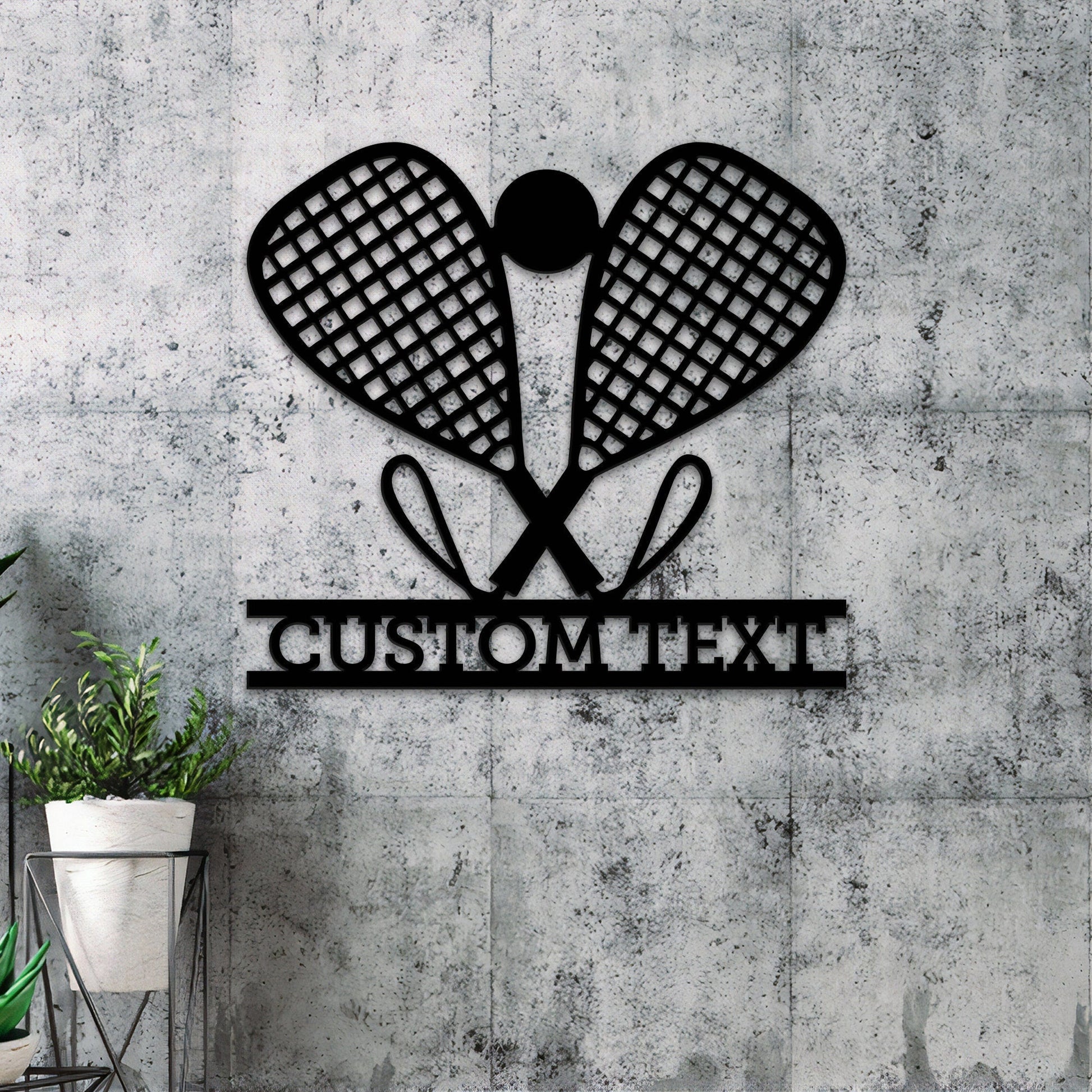 Personalized Racquetball Sport Metal Wall Art With Led lights, Racquetball Sign, Racquetball Lover Gift, Birthday Gift, Room Decor