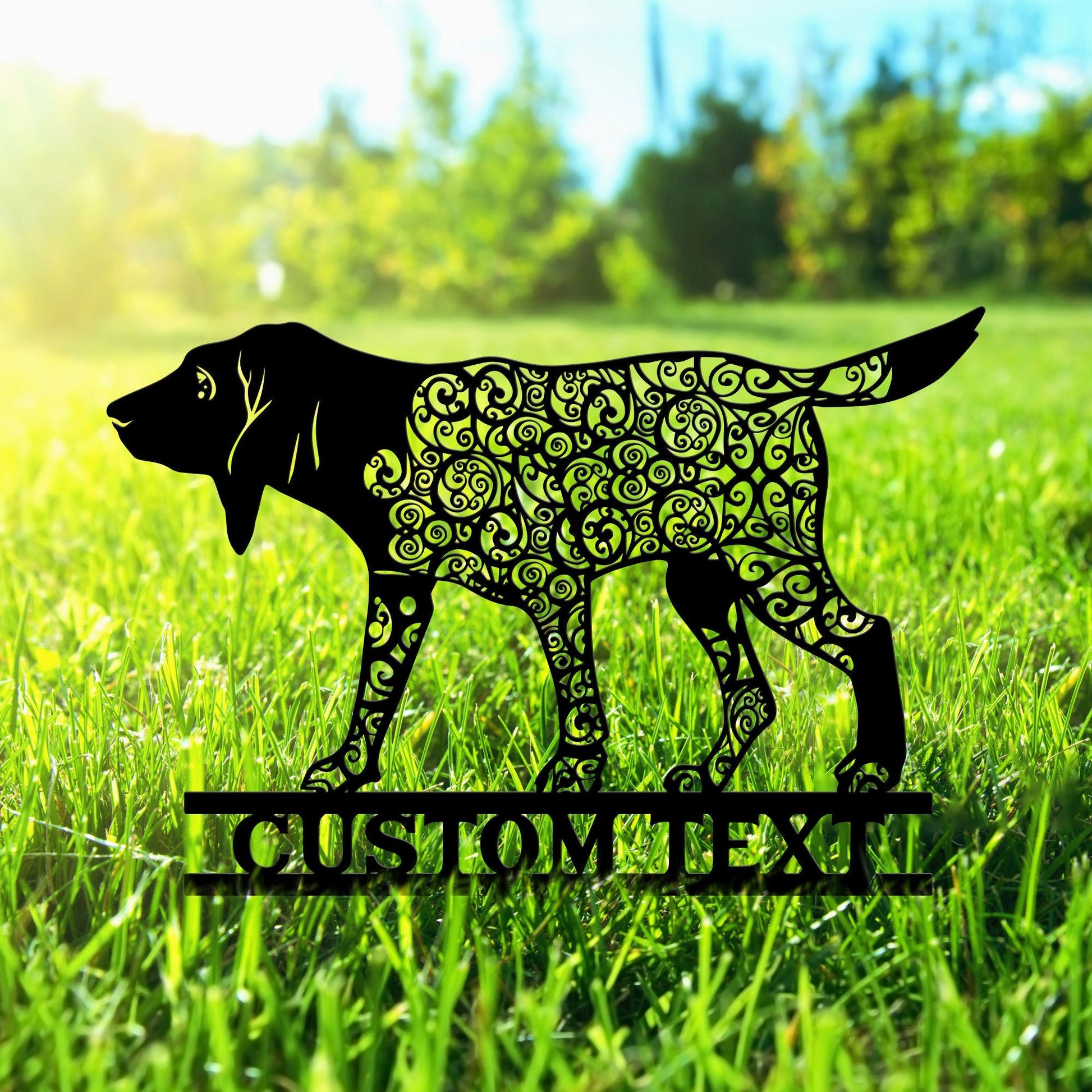 Bloodhound Mandala Garden Stake Metal, Bloodhound Zentangle Metal Yard Art, Bloodhound Dog Garden Sign, Outdoor Decor, Bloodhound Gifts