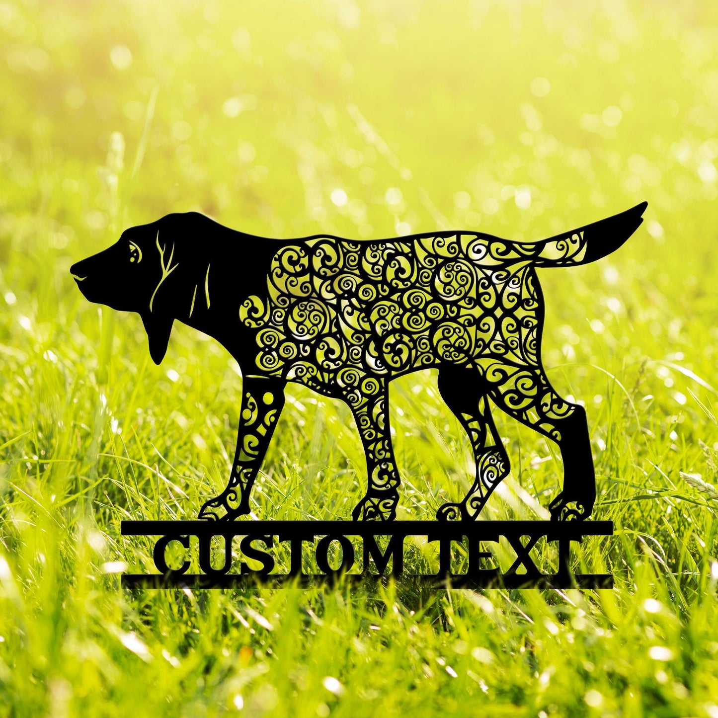 Bloodhound Mandala Garden Stake Metal, Bloodhound Zentangle Metal Yard Art, Bloodhound Dog Garden Sign, Outdoor Decor, Bloodhound Gifts