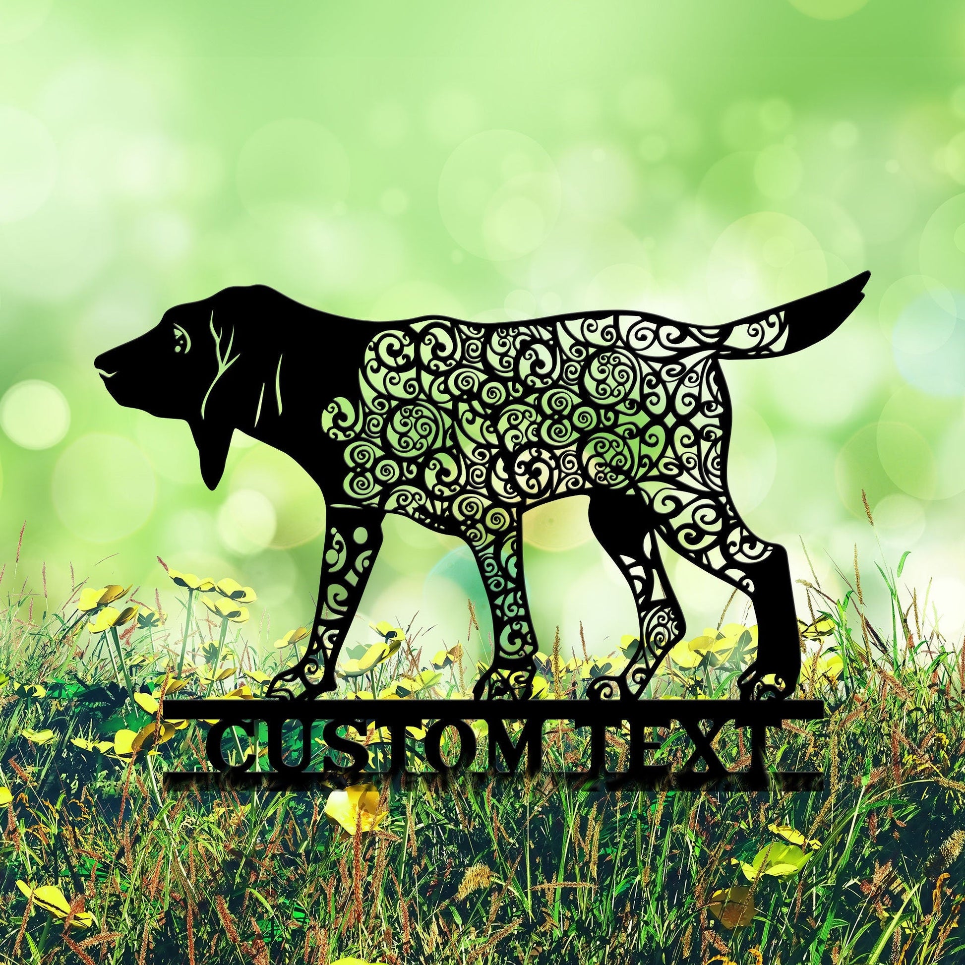 Bloodhound Mandala Garden Stake Metal, Bloodhound Zentangle Metal Yard Art, Bloodhound Dog Garden Sign, Outdoor Decor, Bloodhound Gifts