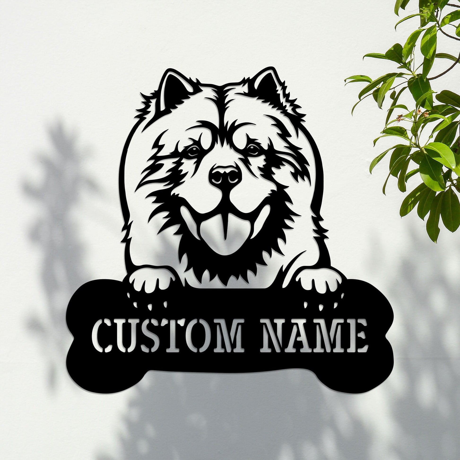 Custom Chow Chow Dog Metal Sign with Led Light, Chow Chow Gift, Chow Chow Lover, Dog Metal Sign, Dog Lover Gift, Dog Owner Gift, Dog Breed