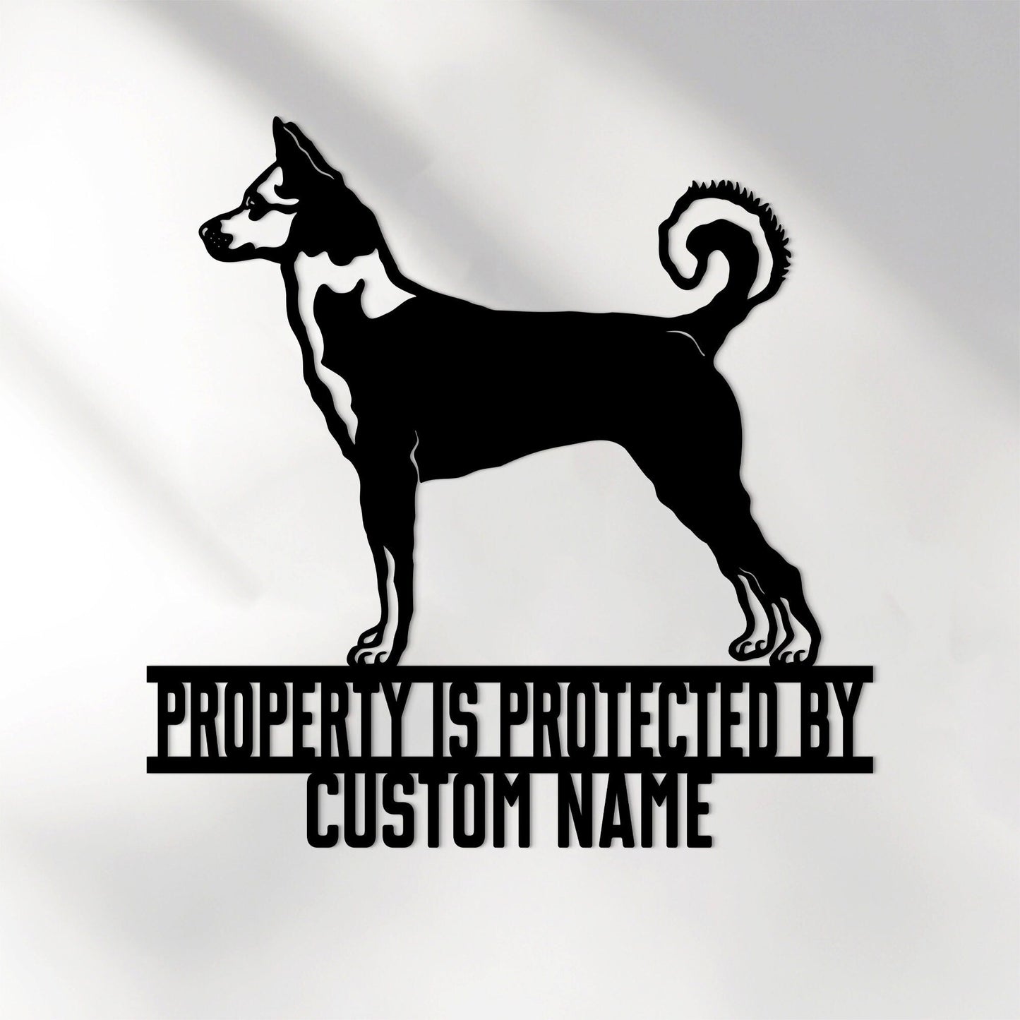 Custom Canaan Dog Metal Sign with Led Light, Guard Dog Sign, Canaan Dog Lover, Canaan Dog Gift, Dog Owner Gift, Dog Metal Wall Art Decor