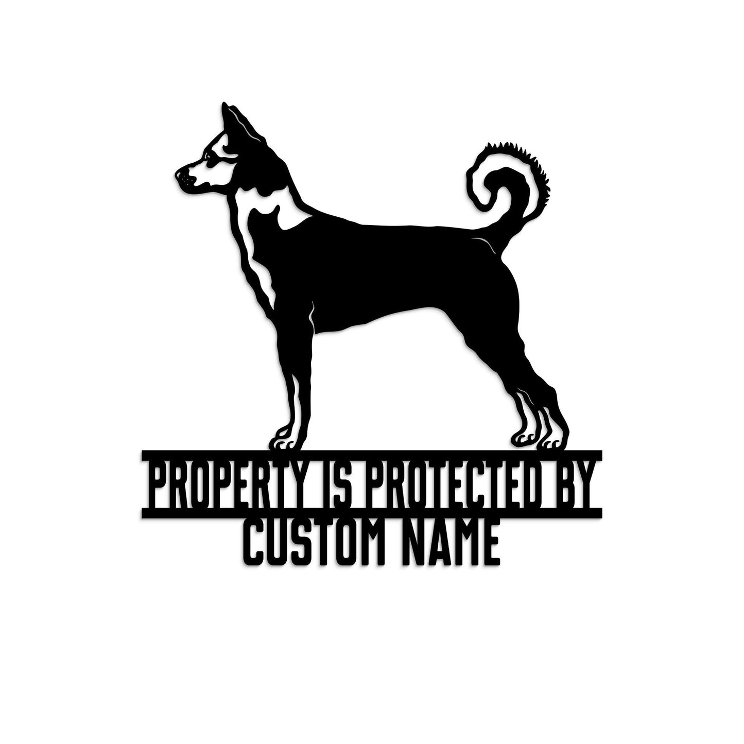 Custom Canaan Dog Metal Sign with Led Light, Guard Dog Sign, Canaan Dog Lover, Canaan Dog Gift, Dog Owner Gift, Dog Metal Wall Art Decor