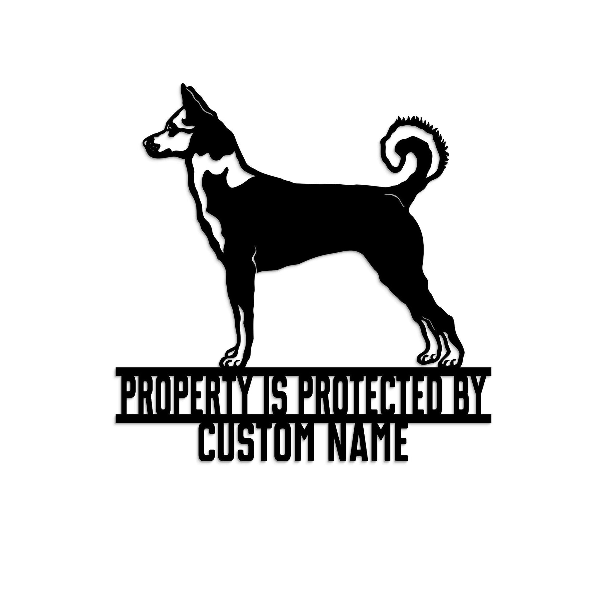 Custom Canaan Dog Metal Sign with Led Light, Guard Dog Sign, Canaan Dog Lover, Canaan Dog Gift, Dog Owner Gift, Dog Metal Wall Art Decor