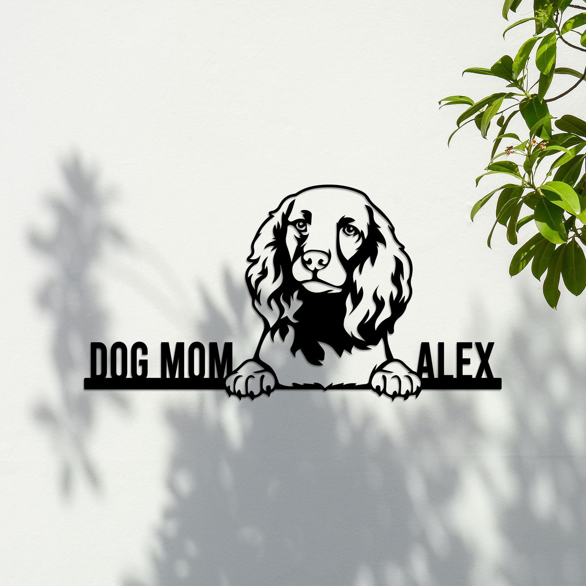 Custom American Water Spaniel Dog Metal Wall with Lights, Dog Metal Art, Dog Metal Decor, Gift for Lover Dog, Dog Owner Sign, Dog Name Sign