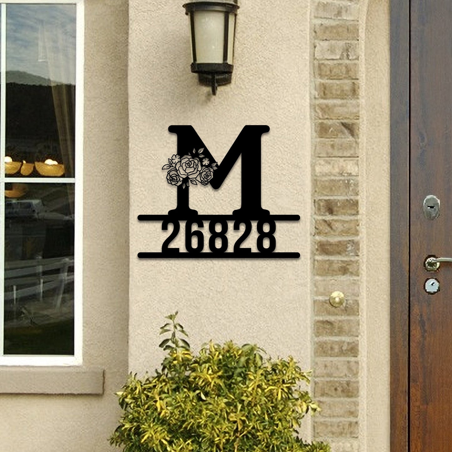 Personalized Monogram Address Sign, Metal Sign, Housewarming Gift, Address Sign, Decorative Metal Sign, Porch Signs, House Number Plaque