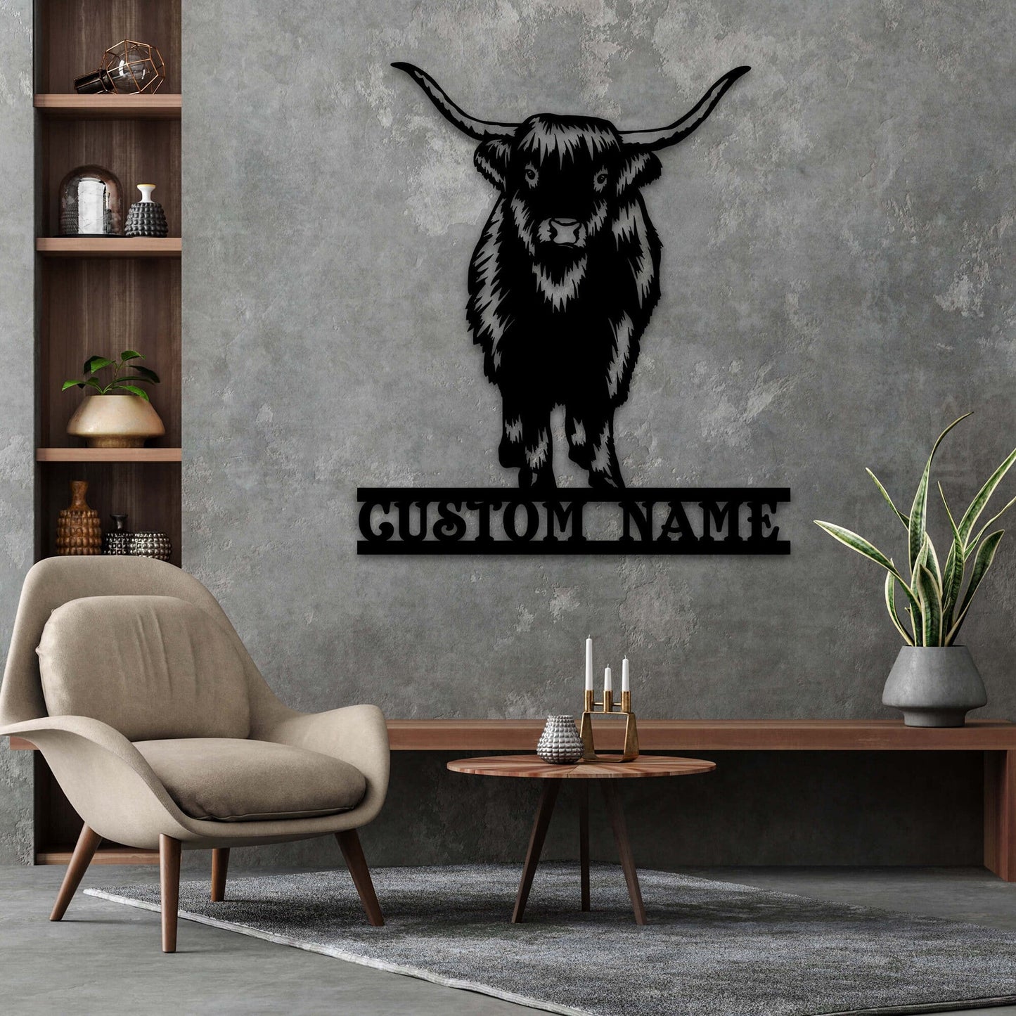 Personalized Yak Metal Wall Art With Led Lights, Yak Collector Gift, Animal Collection, Yak Lover Gift, Animal Lover Gift, Wall Hangings