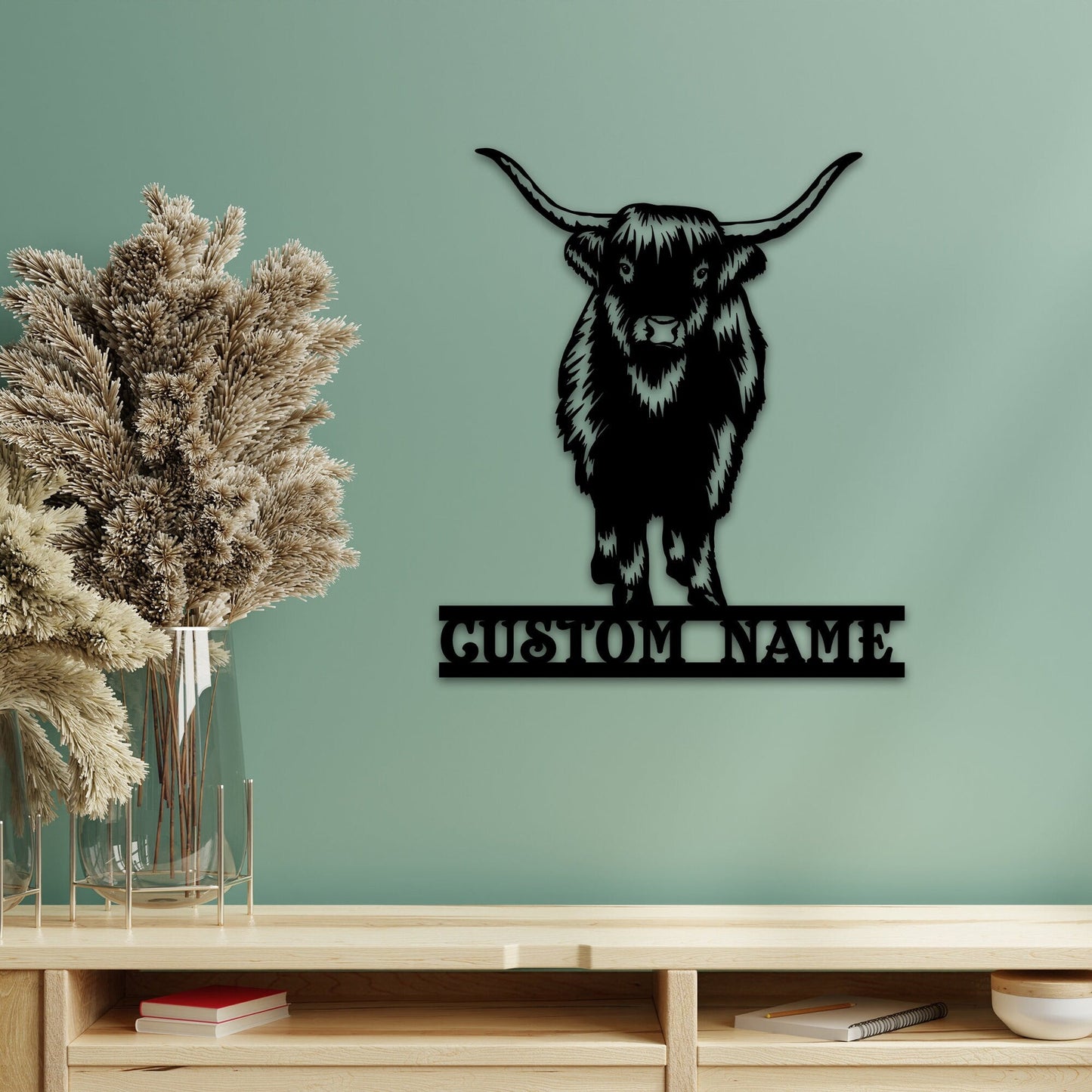 Personalized Yak Metal Wall Art With Led Lights, Yak Collector Gift, Animal Collection, Yak Lover Gift, Animal Lover Gift, Wall Hangings