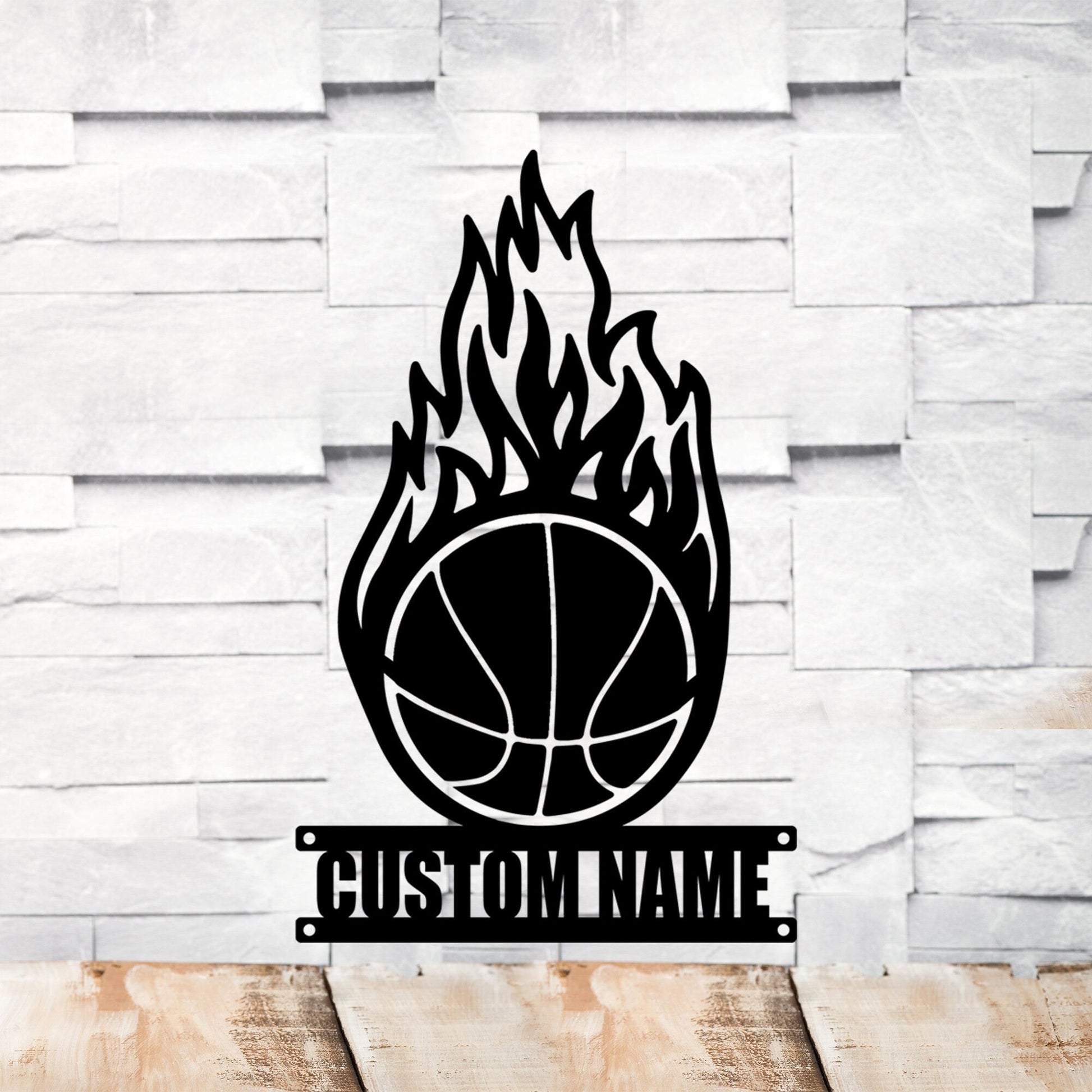 Handmade Custom Basketball Metal Led Light Sign-Personalized Basketball Metal Wall Art-Basketball Metal Wall Decor-Custom Sign-Home Decor