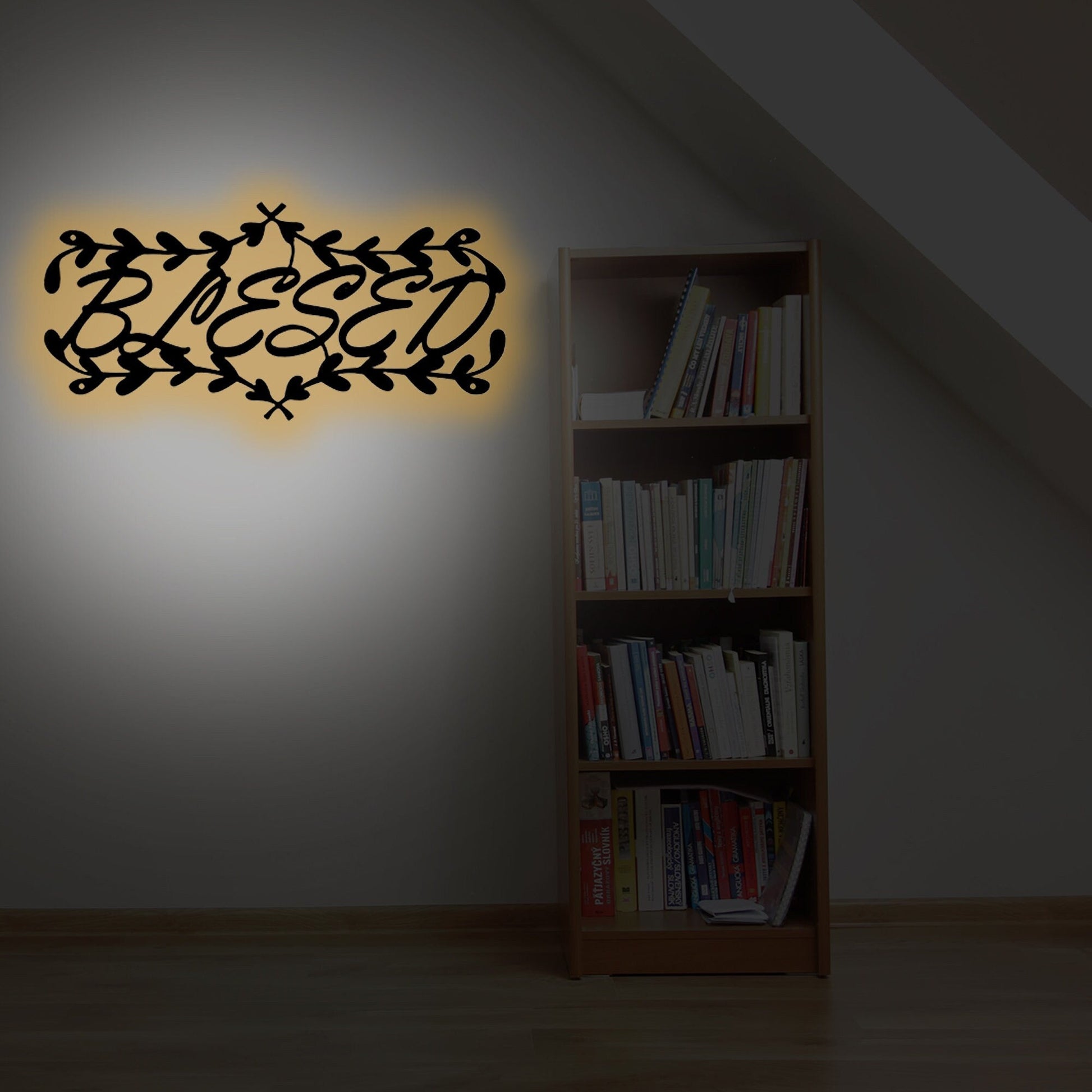 Handmade Custom Words Metal Wall Led Light Sign-Personalized Words Metal Wall Art-Words Metal Wall Decor-Housewarming Gifts-Indoor Signs
