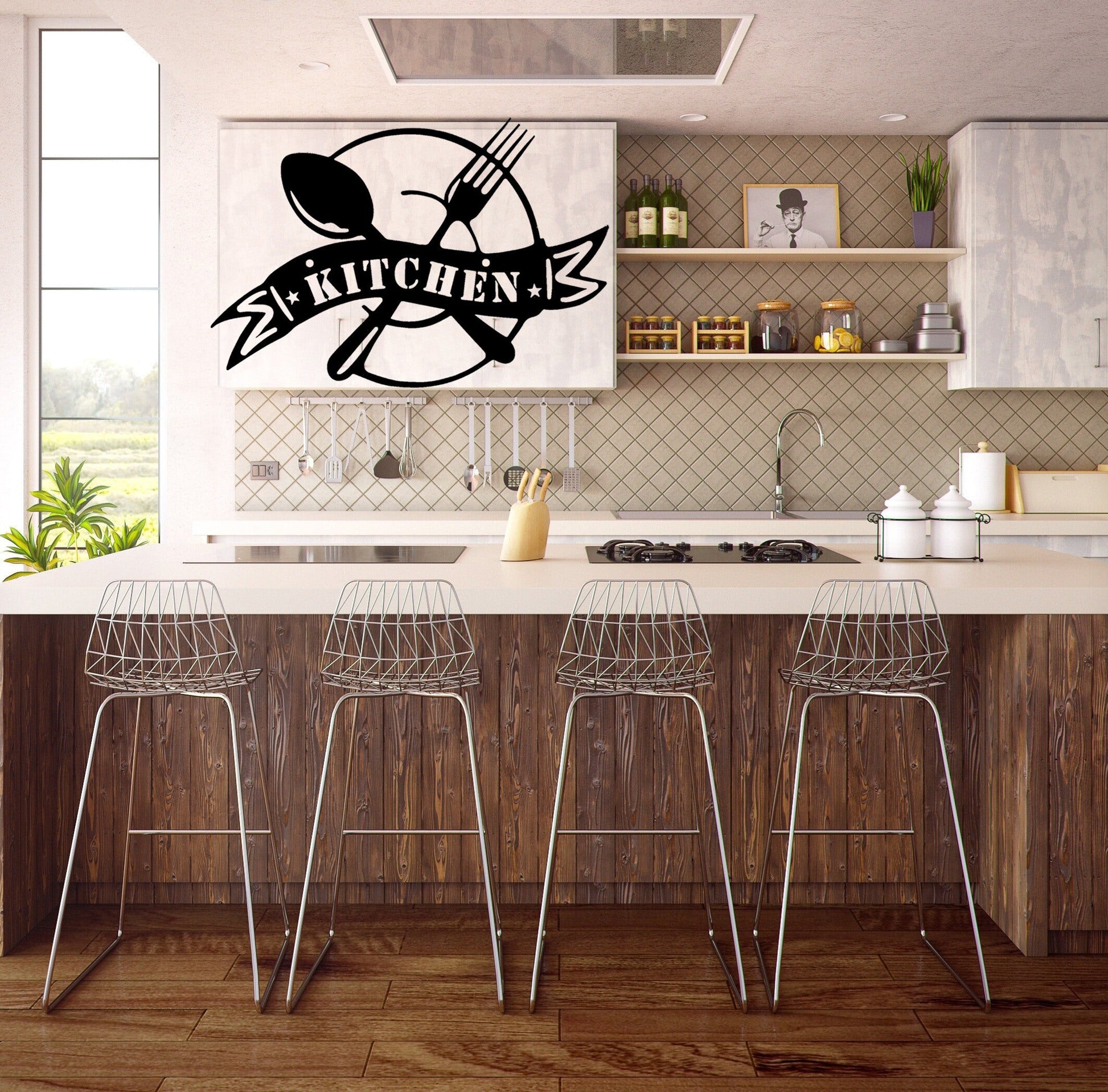 Handmade Custom Kitchen Metal Wall Led Signs-Personalized Kitchen Metal Wall Art-Kitchen Wall Decor-Custom Kitchen Signs-Metal Home Decor