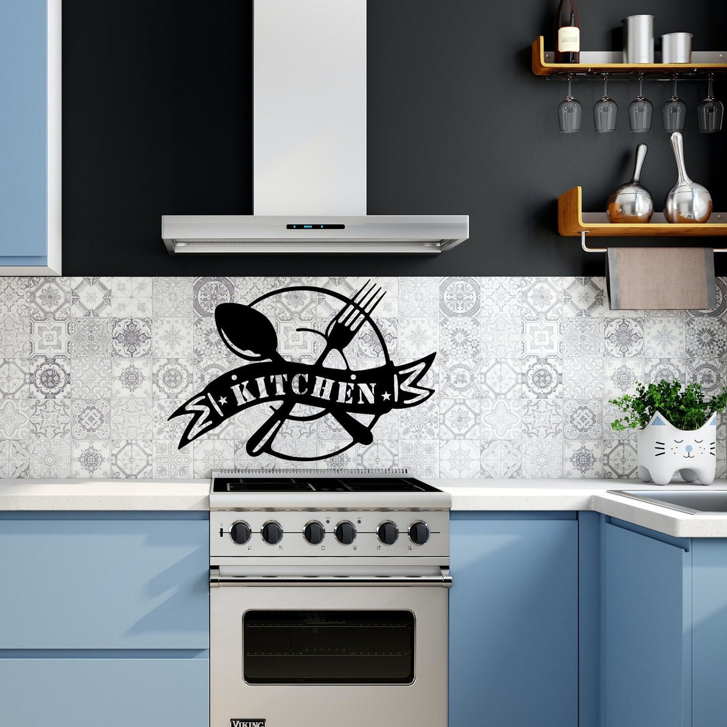 Handmade Custom Kitchen Metal Wall Led Signs-Personalized Kitchen Metal Wall Art-Kitchen Wall Decor-Custom Kitchen Signs-Metal Home Decor