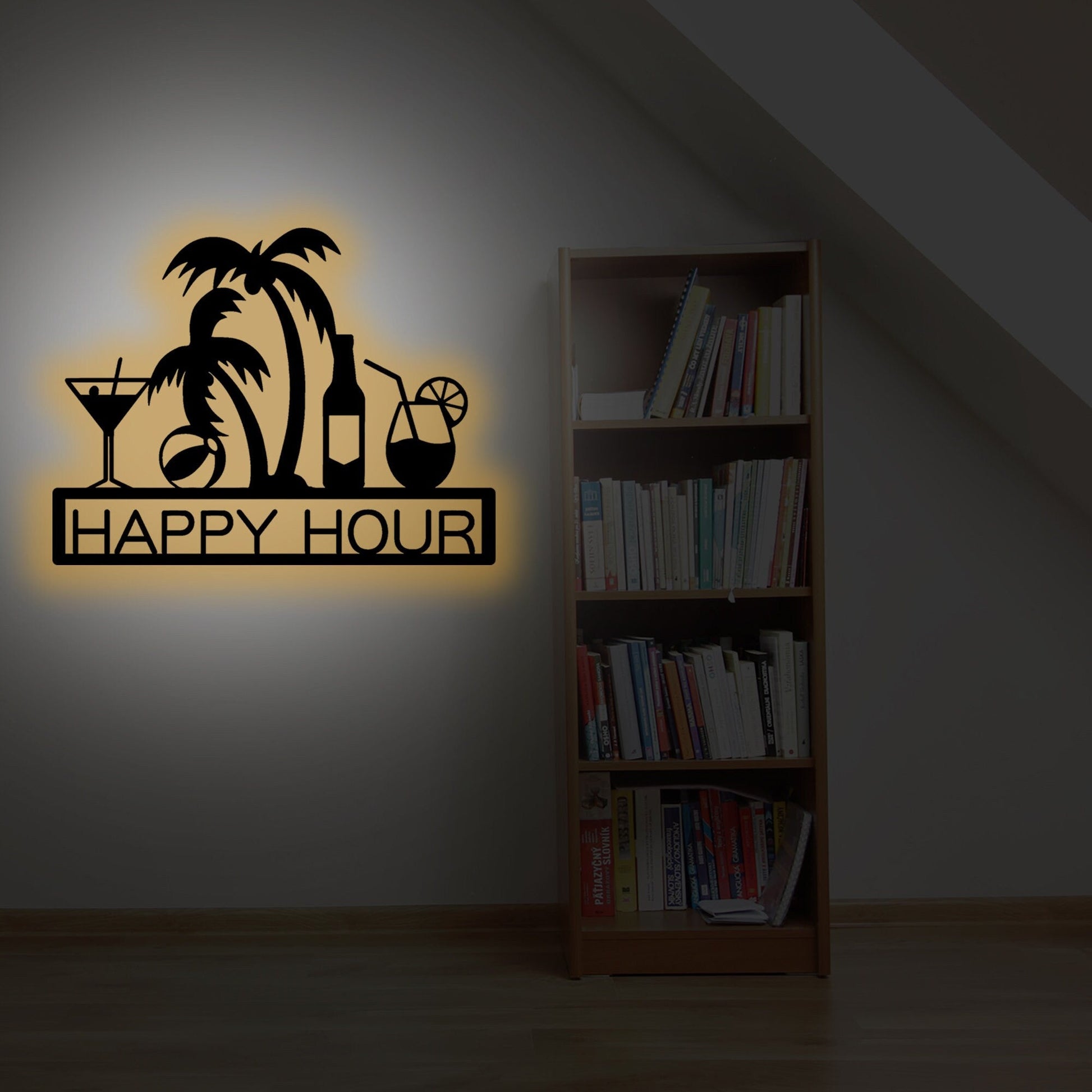 Handmade Custom Bar Metal Walll Led Signs-Personalized Bar Metal Wall Art-Bar Metal Wall Decor-Vintage Bar Sign-Custom Home Bar Decor-Gifts