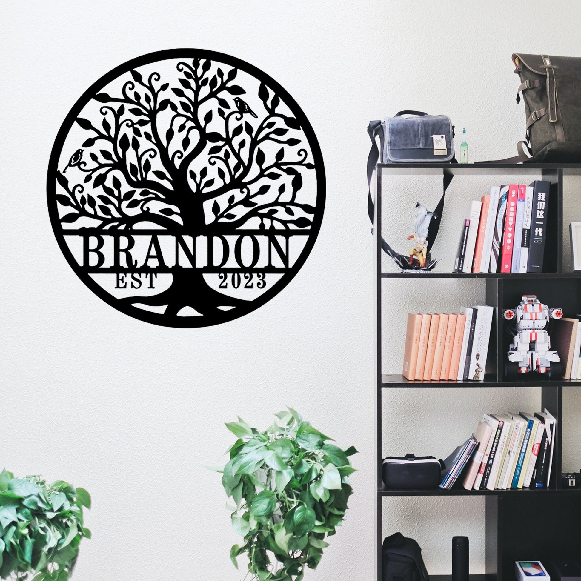 Custom Tree Of life Metal Wall Led Signs-Tree Metal Wall Decor-Family Name Est Sign-Tree Of Life Wall Art-Custom Tree Name Signs-Home Decor