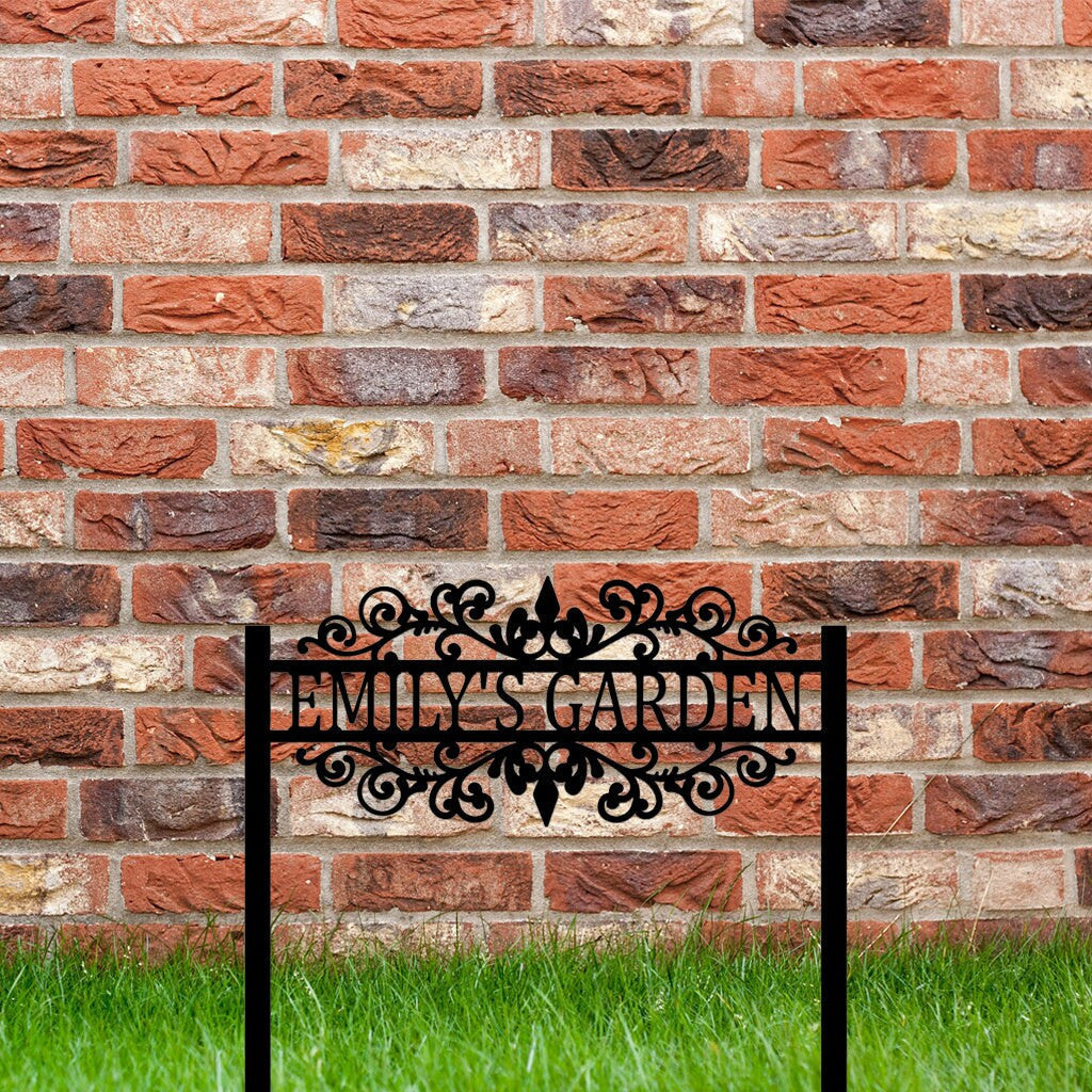 Custom Garden Metal Signs-Personalized Garden Metal Stake-Garden Metal Art-Yard Metal Decor-Personalized Home Garden Sign-Gift For Gardener