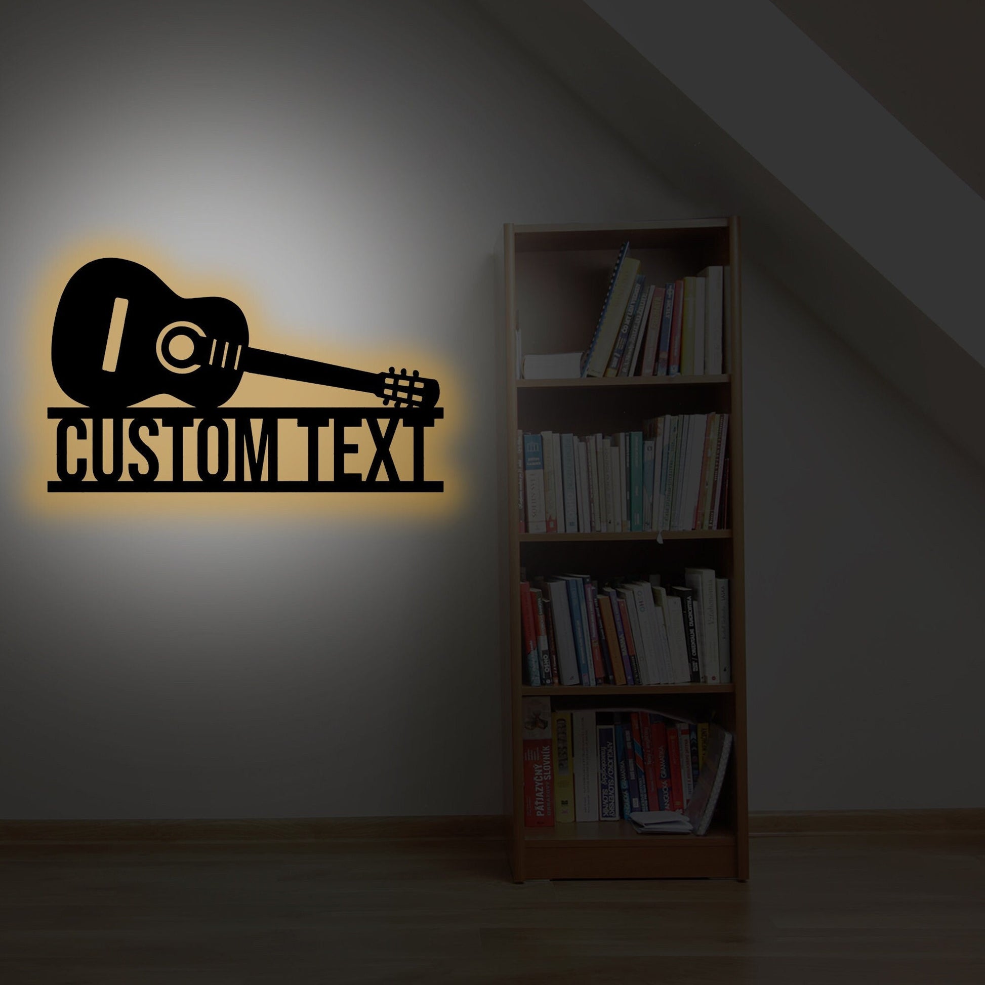 Custom Guitar Metal Wall Led Signs-Guitar Metal Wall Art-Guitar Wall Decor-Guitar Lover Gift Idea-Custom Guitai Name Signs-Guitar Lover Gift