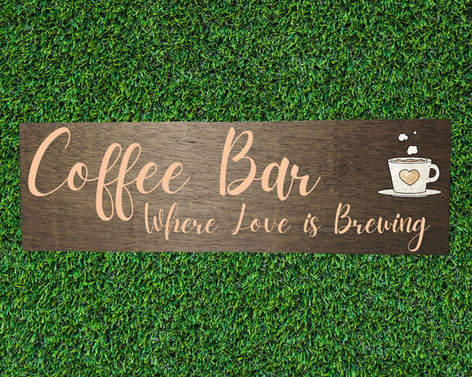 coffee bar sign, Farmhouse Decor, Wooden Plank, gift for mom, country kitchen, gift for grandma, kitchen decor, gift for her, wood sign