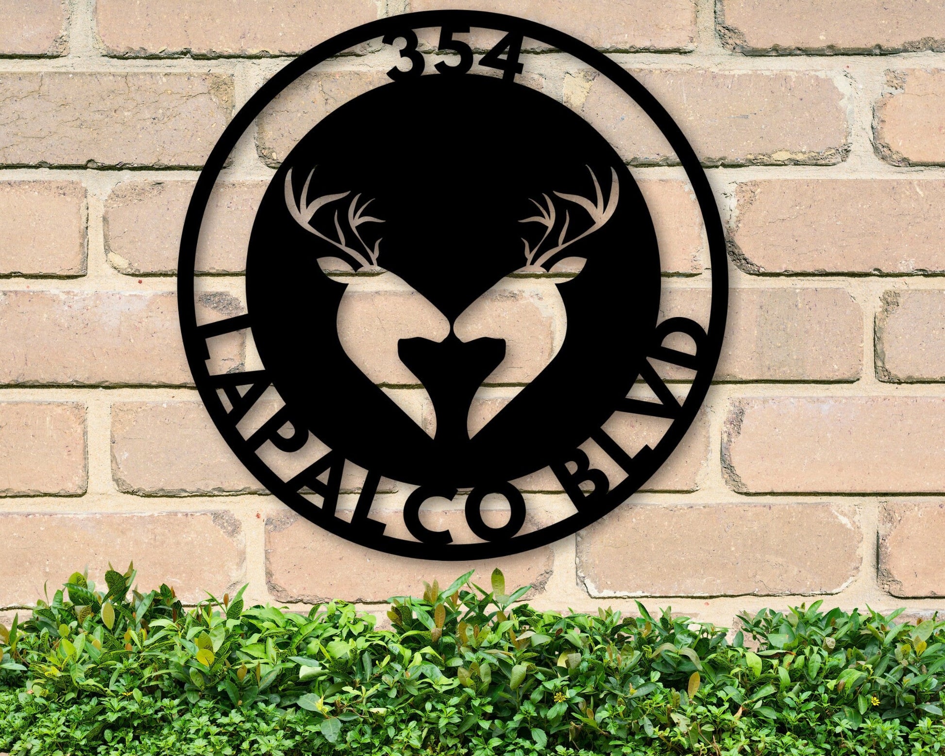 Personalized metal sign, grandpa gift, Last Name Sign, Name plaque, House Numbers, dad gift, Deer sign, Family Name, Custom Family gift