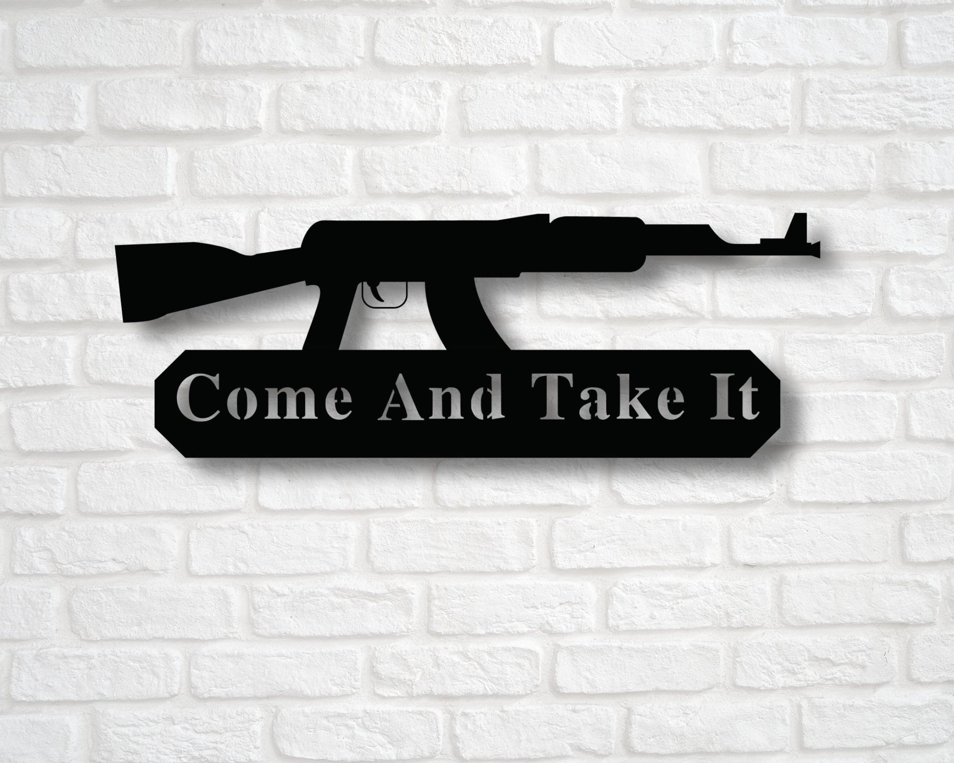 Come and take it Metal Sign, Come and take it, Metal Sign, Custom Sign, Gun Sign, wall decor, second amendment, Wall decor, Rustic, ART