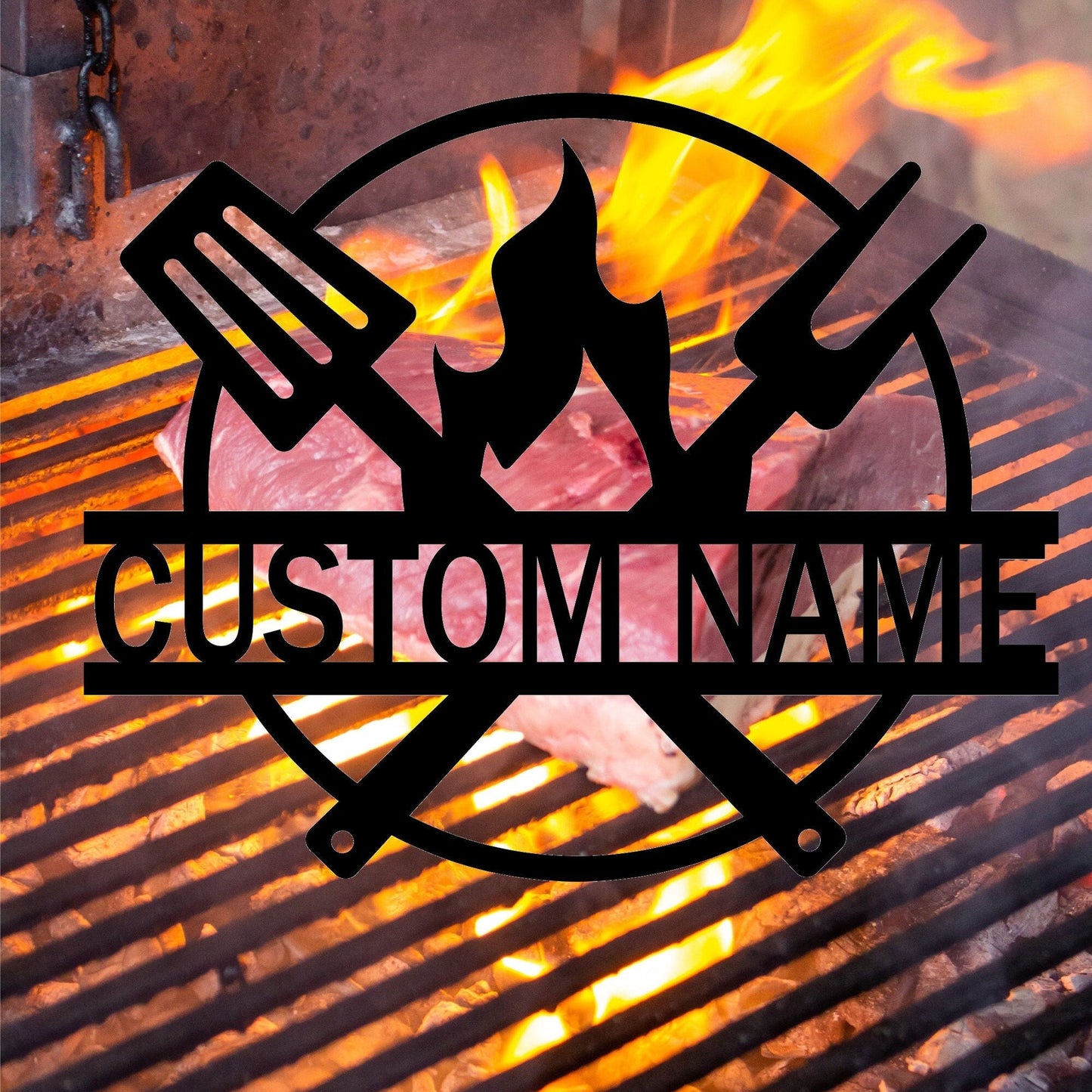 Custom BBQ Signs, Metal Wall Art, Metal Decoration, Outdoor Door Hangings, Home Decorations, Door Court Wall Hangings, Gifts For Friends