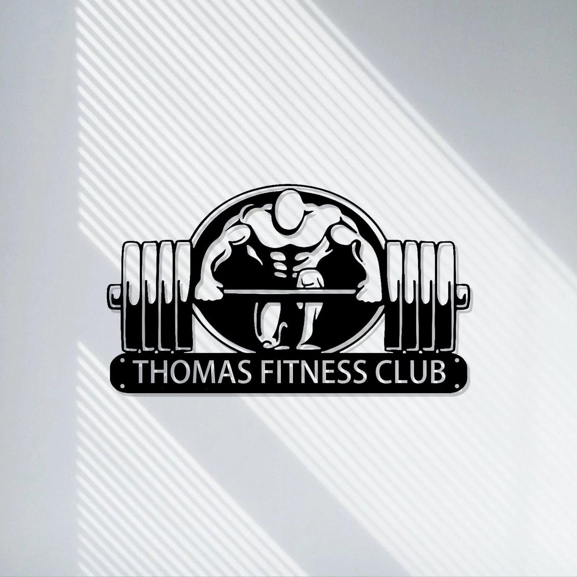 Custom Fitness Club Sign Wall Art Gym,Fitness Modern Art,Gym Metal Home Decor,Fitness Name Sign Decoration for Room,Metal Gym Signs,LED Sign