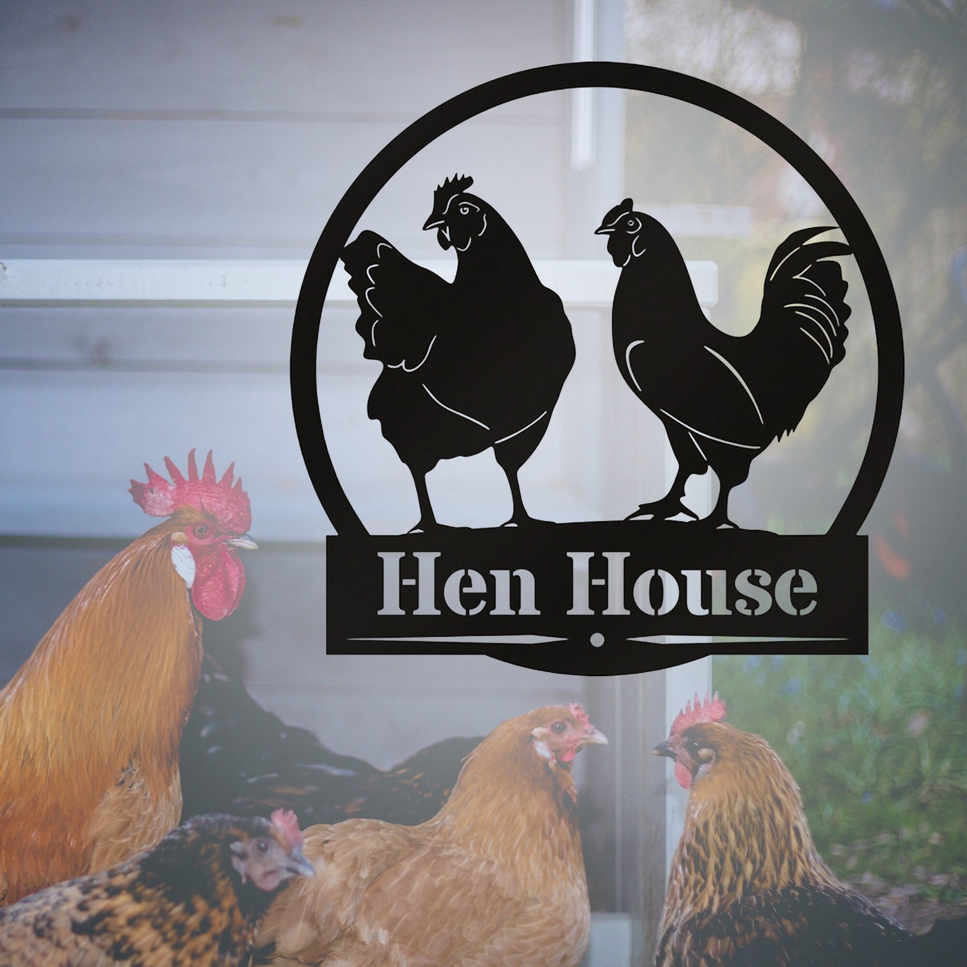 Custom Chicken Sign, Hen House Coop Sign, Personalized Chicken Coop Sign, Your Custom Chicken Coop Sign, Farmhouse Metal Wall Art,farm Decor