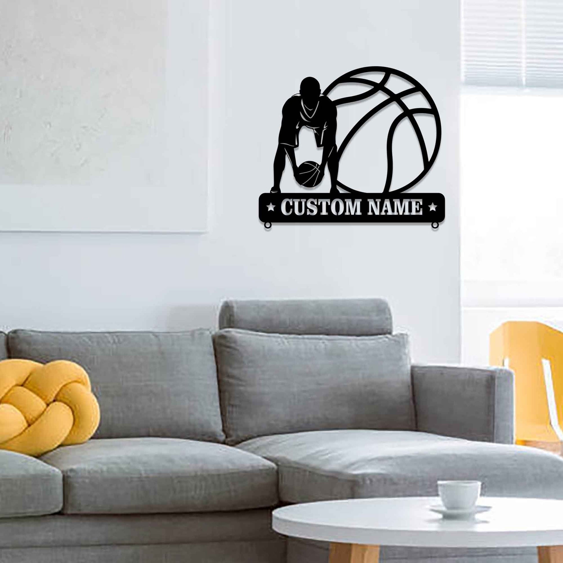 Personalized Handmade Custom Basketball Name Sign,Basketball Gift, Mamba Spirit, Home Decor,Athletic Sports, kids Gift,LED Light Sign