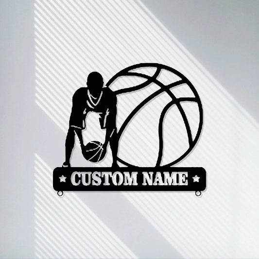 Personalized Handmade Custom Basketball Name Sign,Basketball Gift, Mamba Spirit, Home Decor,Athletic Sports, kids Gift,LED Light Sign