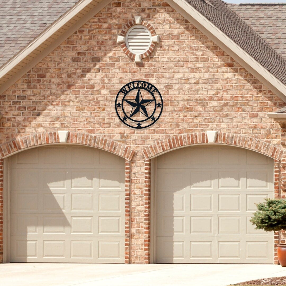 Welcome Lone Star Metal Sign, Welcome Metal Sign, Western Decor, Welcome Star Sign, Metal Sign, Porch Sign, Outdoor Metal Sign, Southwestern