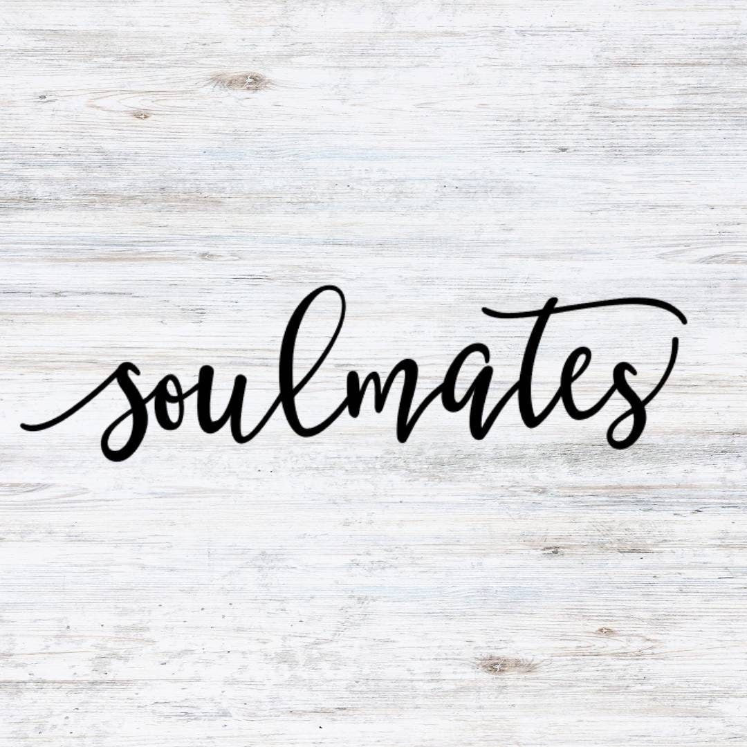 Soulmates Metal Sign, Soulmate Wall Decor, Master Bedroom Decor, Bedroom Wall Decor, Above the Bed Sign, Wedding Gift, Metal Sign