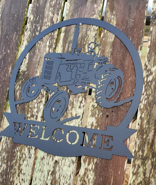 Personalized Metal Sign, Metal Tractor Sign, Tractor Sign, Custom Farm Sign, Personalized Sign, Metal Sign, Antique Tractor, Christmas Gift