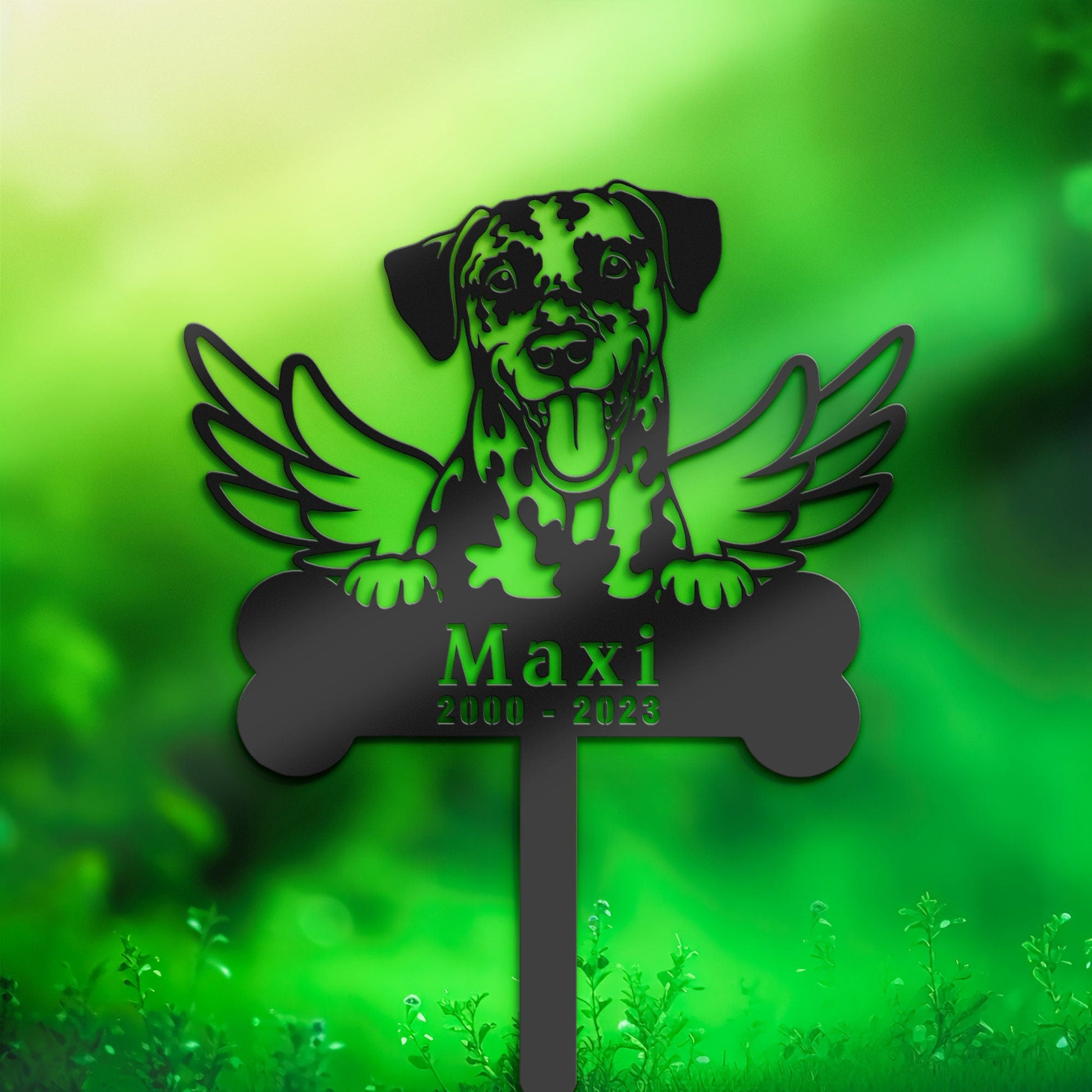 Personalized Dalmatian Dog Memorial Stake, Metal Stake, Sympathy Sign, Pet Grave Marker, Remembrance Stake