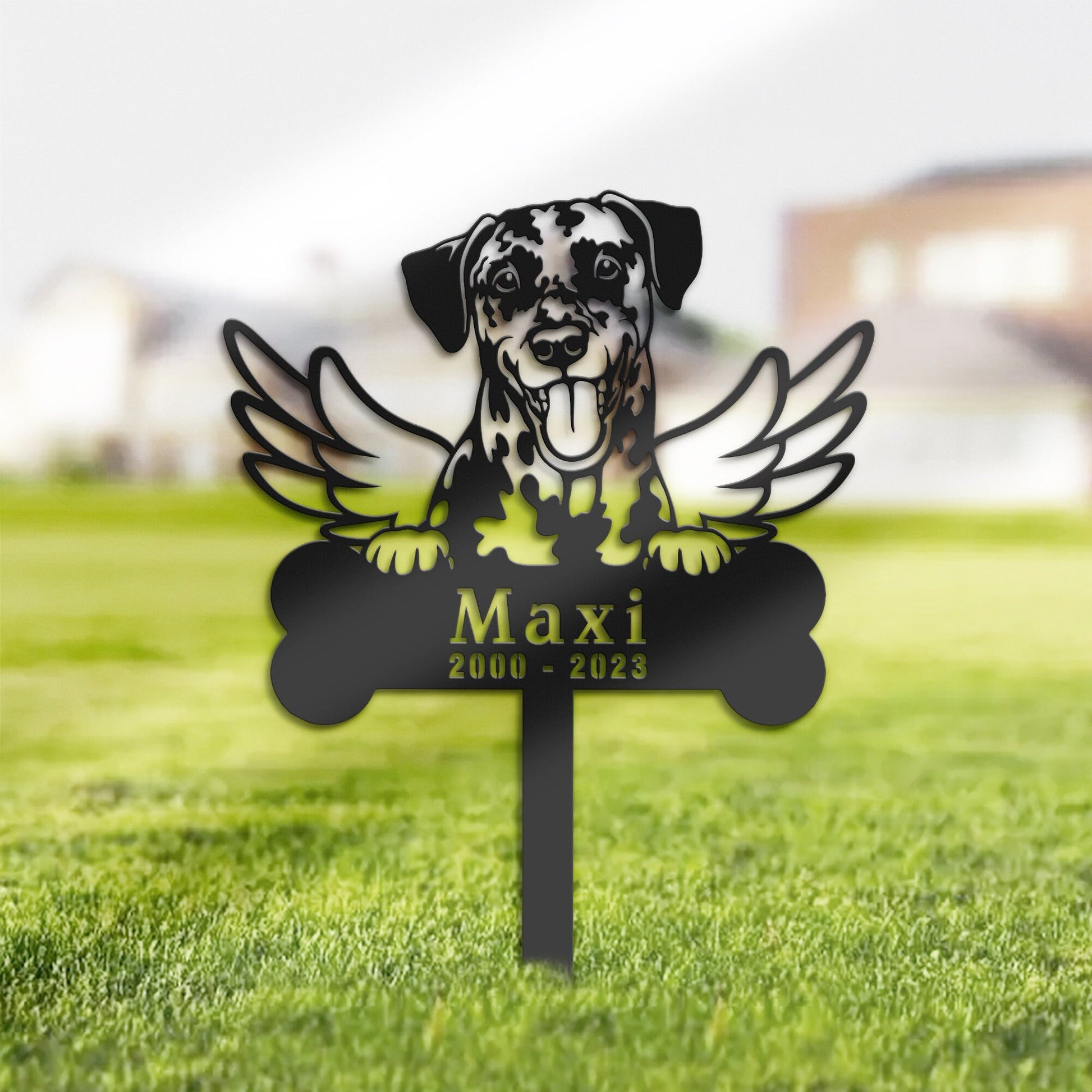 Personalized Dalmatian Dog Memorial Stake, Metal Stake, Sympathy Sign, Pet Grave Marker, Remembrance Stake