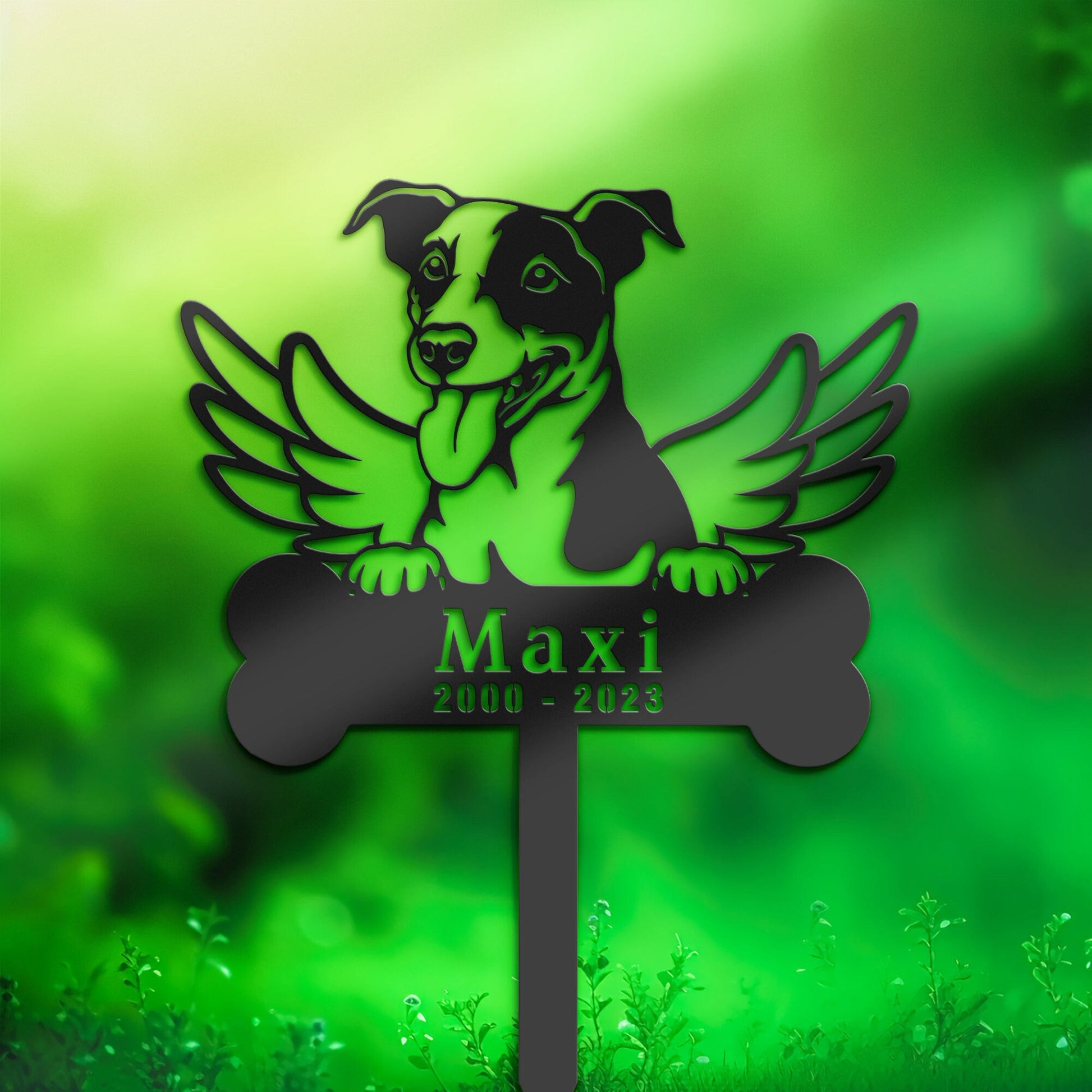 Personalized Jack Russell Terrier Dog Memorial Stake, Metal Stake, Sympathy Sign, Pet Grave Marker, Remembrance Stake