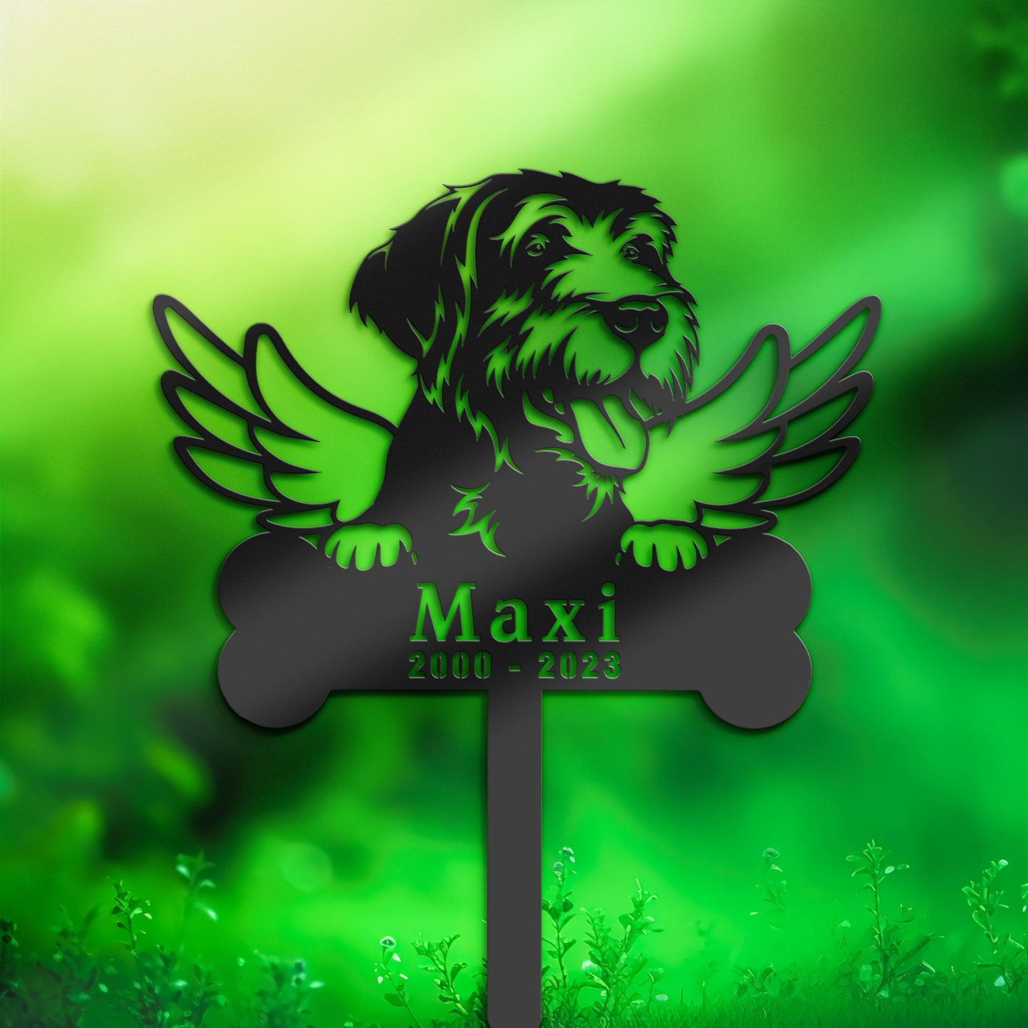 Personalized Spinone Italiano Dog Memorial Stake, Metal Stake, Sympathy Sign, Pet Grave Marker, Remembrance Stake