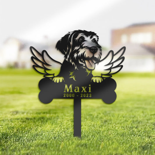 Personalized Spinone Italiano Dog Memorial Stake, Metal Stake, Sympathy Sign, Pet Grave Marker, Remembrance Stake