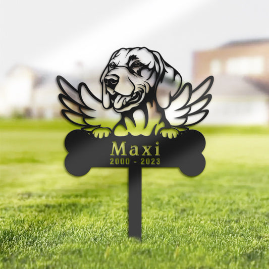 Personalized Vizsla Dog Memorial Stake, Metal Stake, Sympathy Sign, Pet Grave Marker, Remembrance Stake